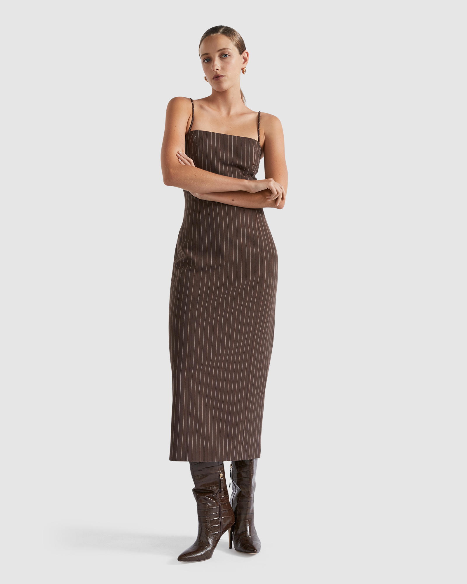 Tailored Midi Dress
