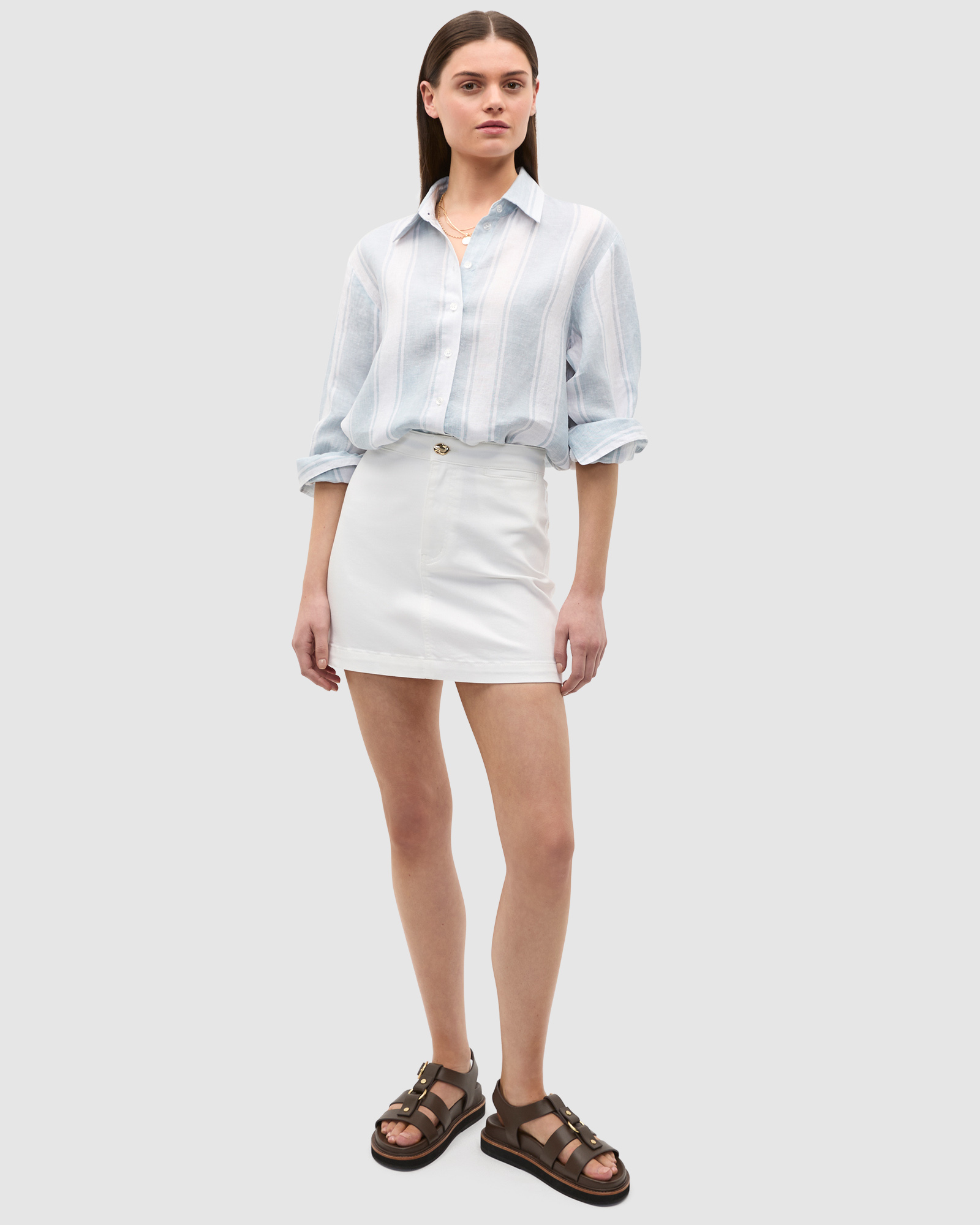 Core Denim Mini Skirt