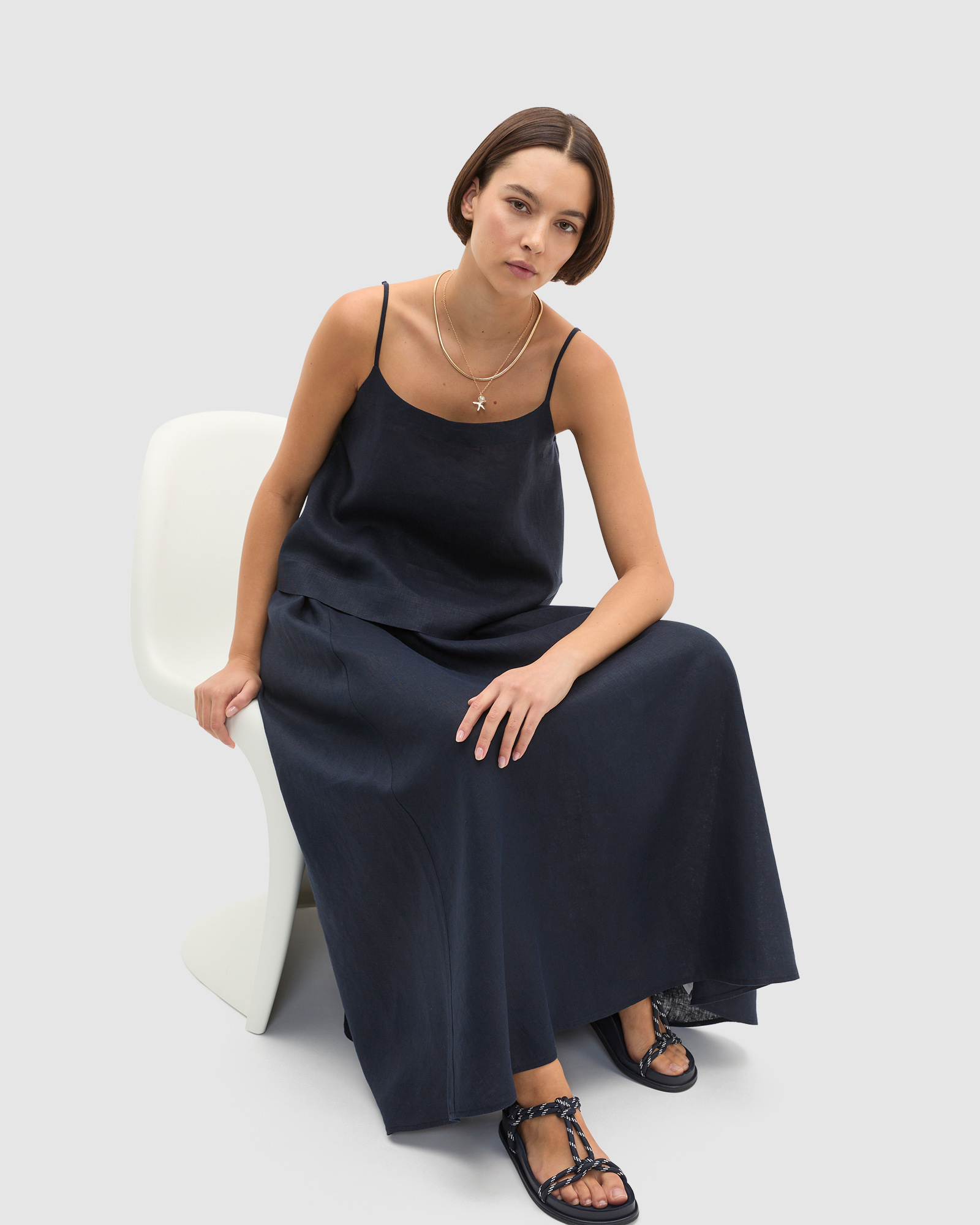 Linen Voluminous Skirt