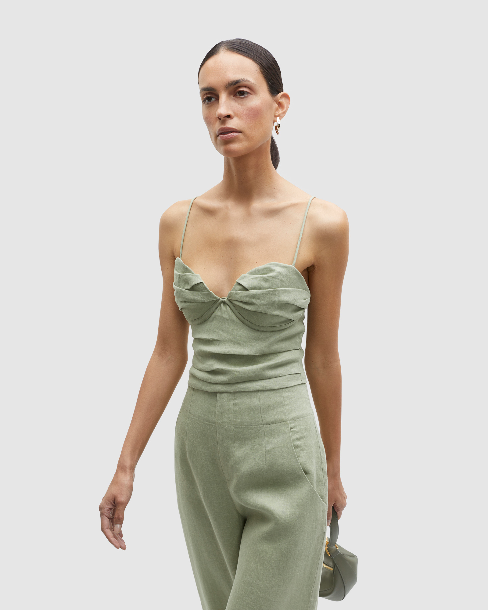 Linen Balconette Top