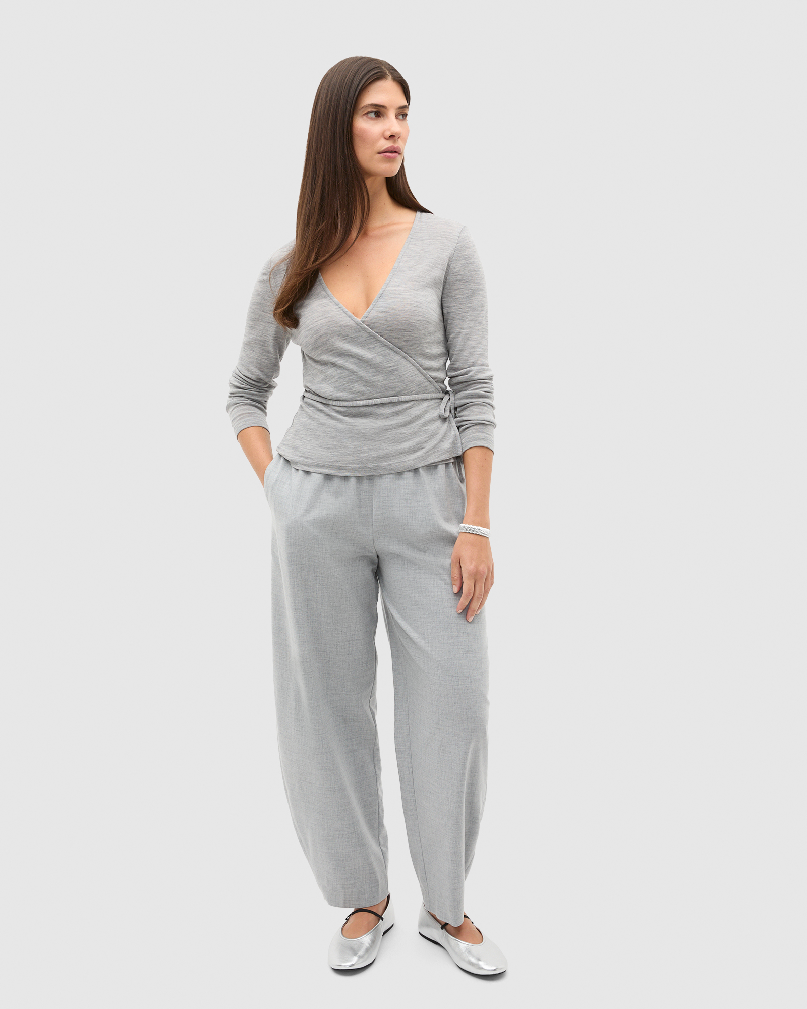 Australian Merino Wrap Top
