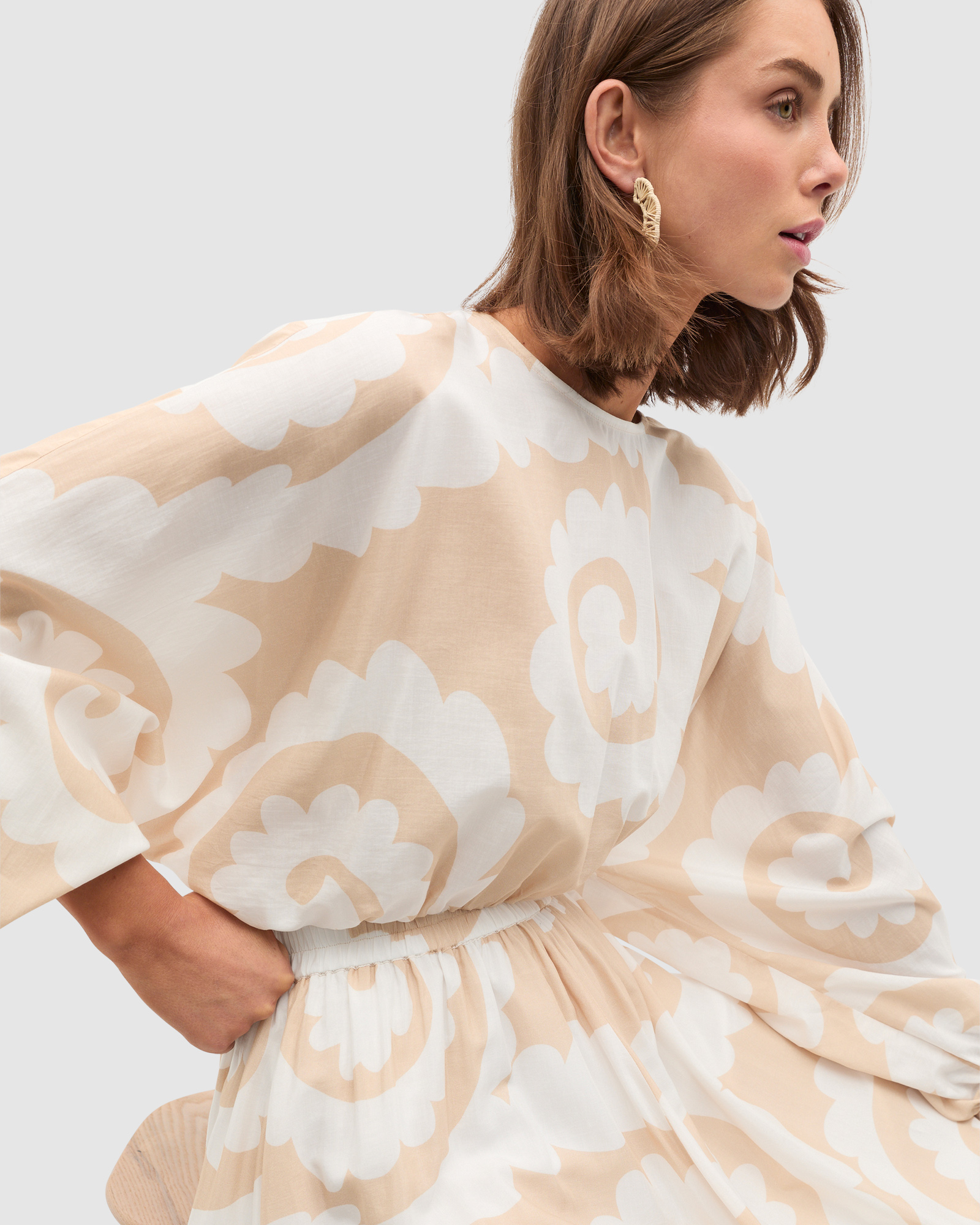 Retro Swirl Blouse