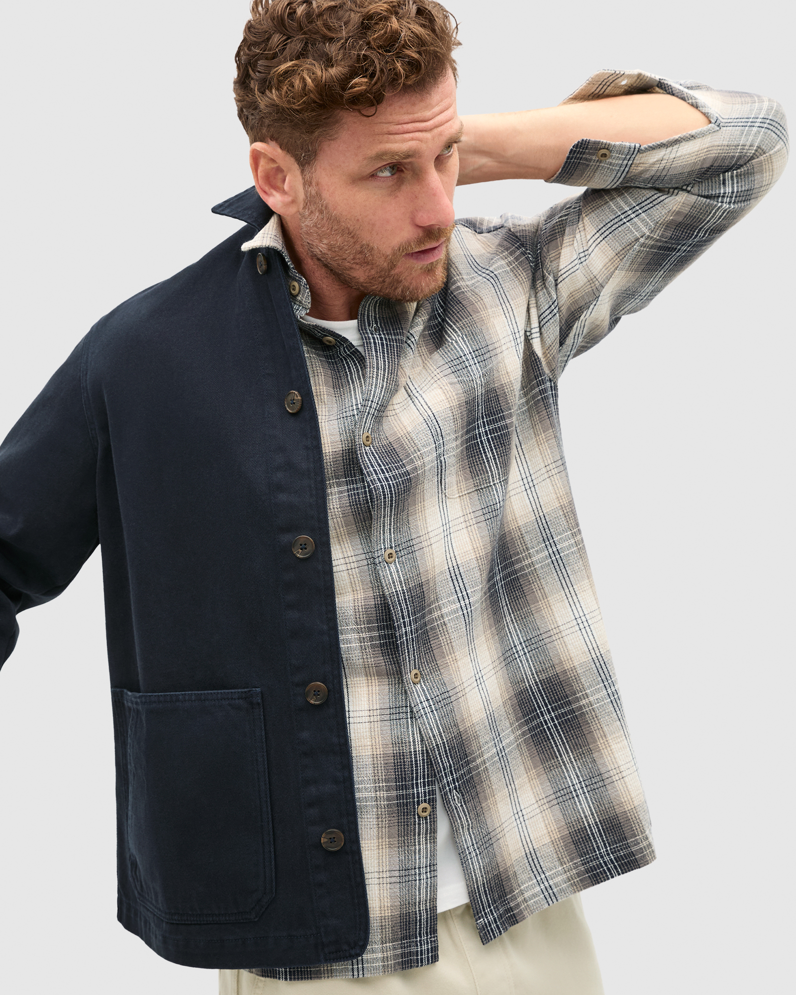 Long Sleeve Cotton Check Shirt