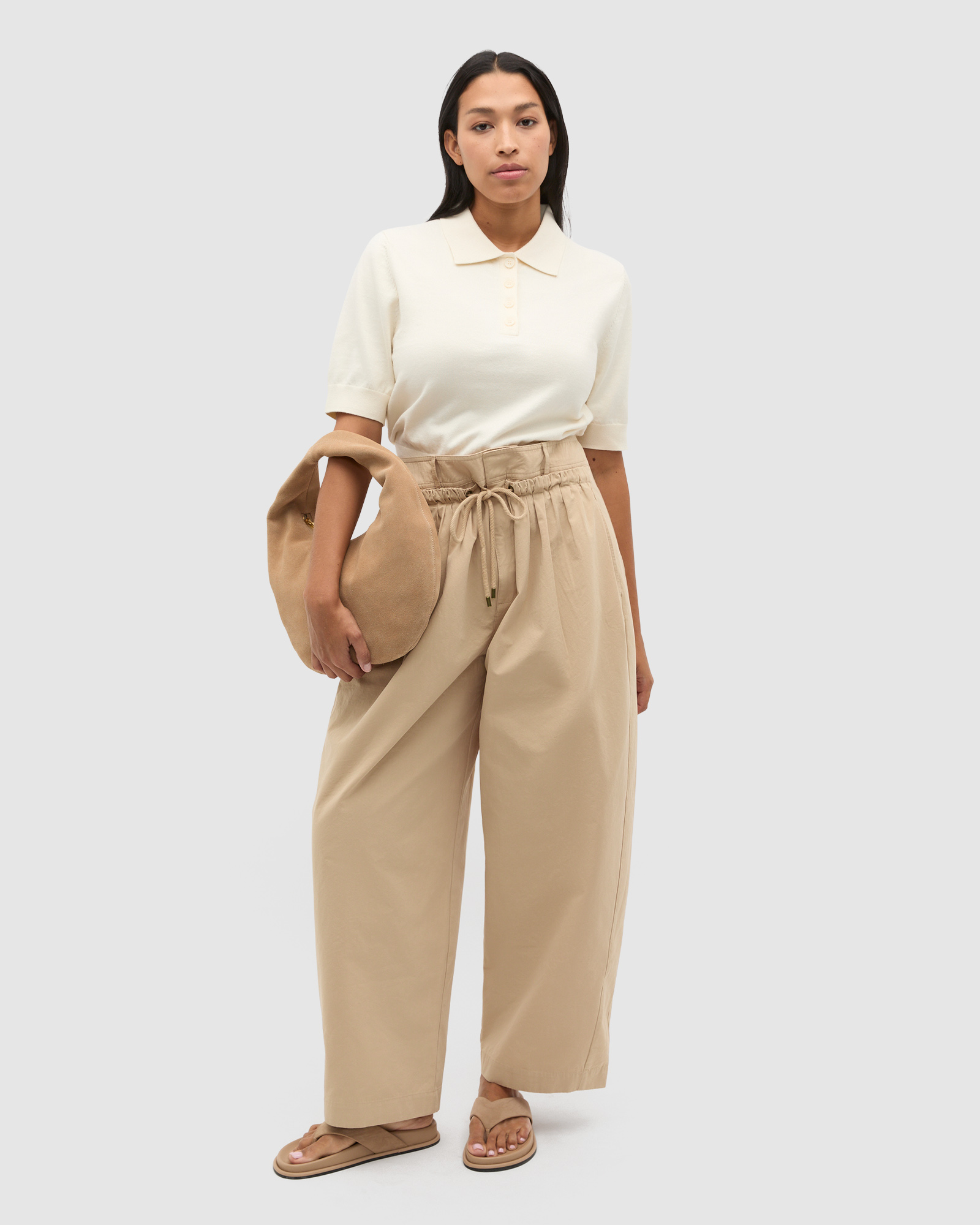 Double Waist Cotton Pant