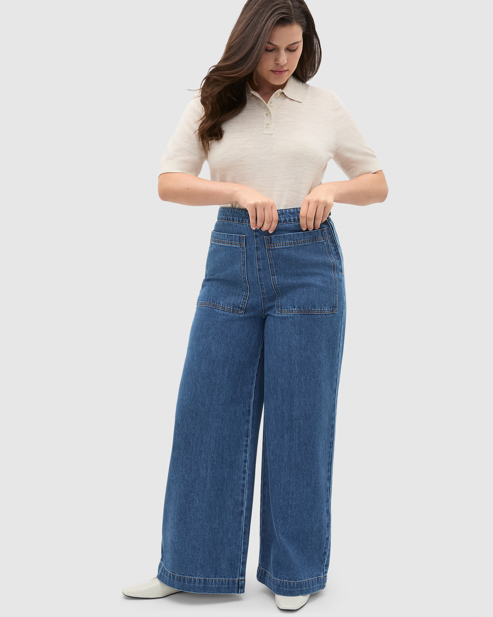 Patch Pocket Cotton Jean