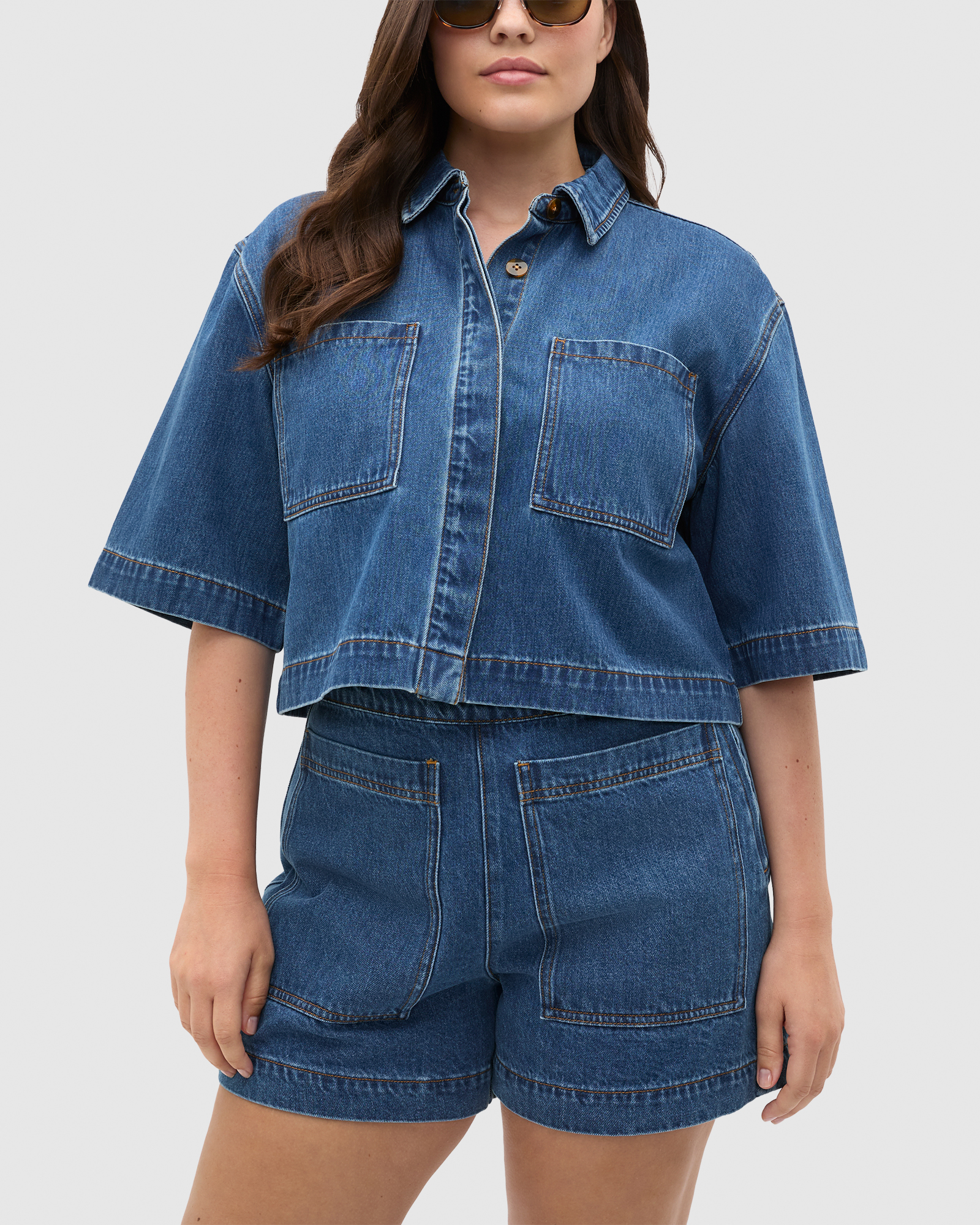 Patch Pocket Cotton Short