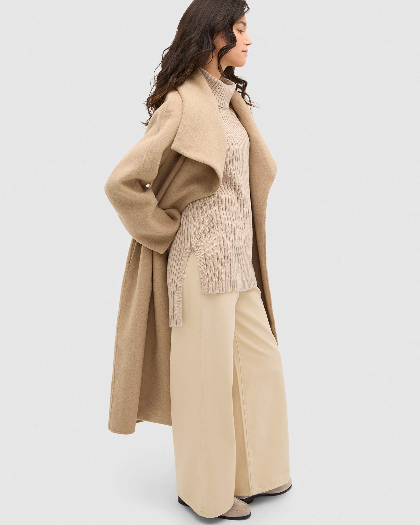 Collar Knit Poncho