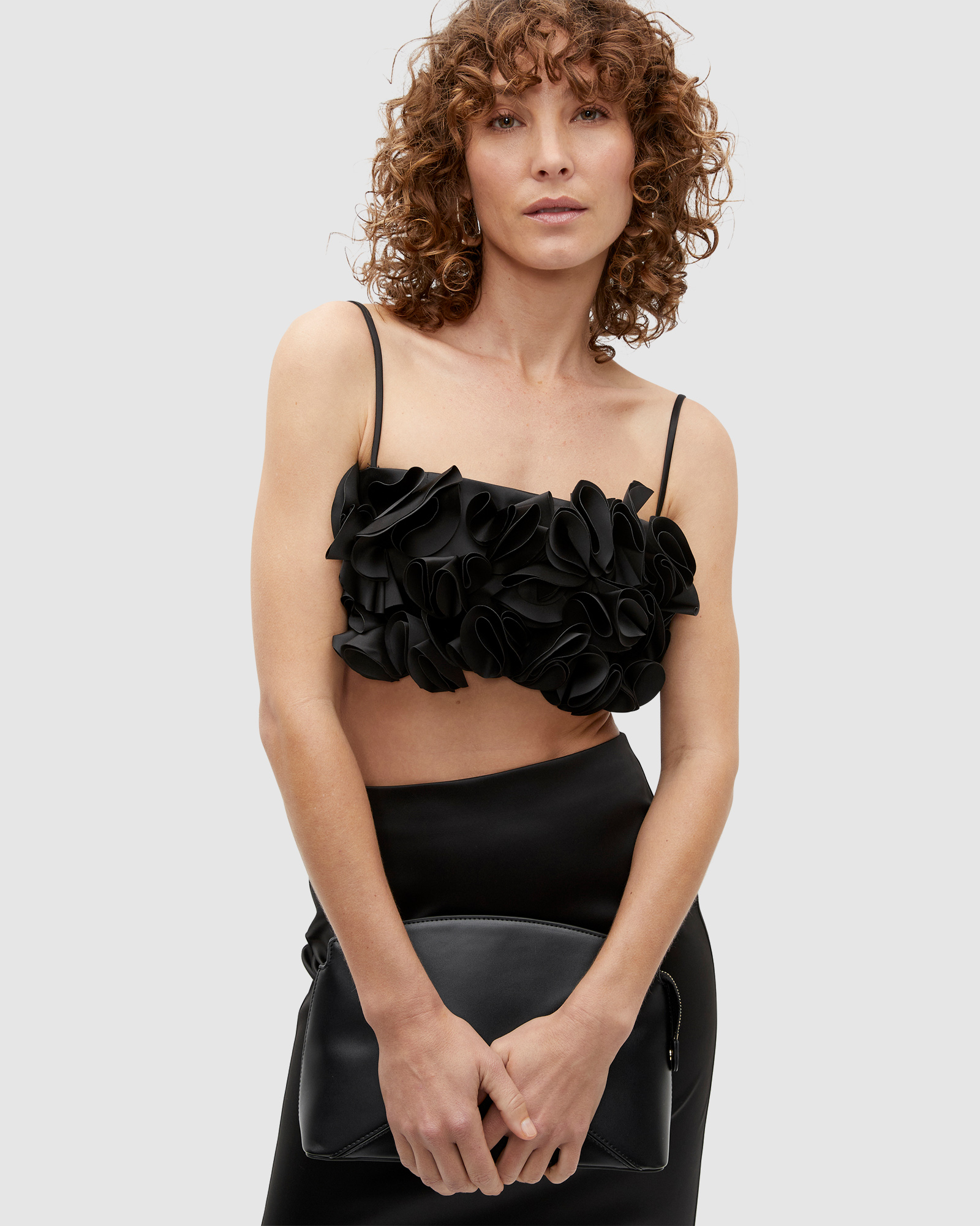 Sateen Rosette Bustier
