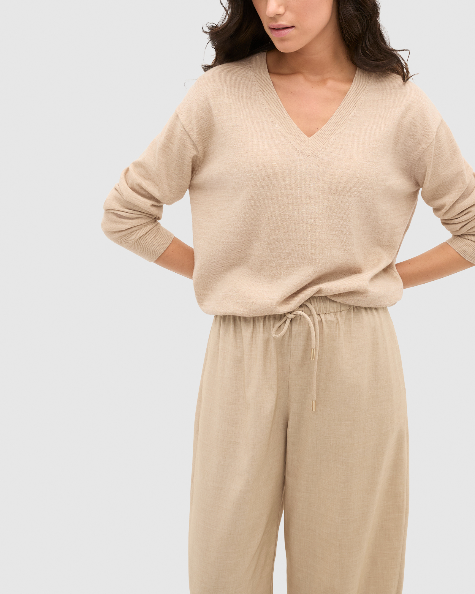 Australian Merino V Neck Knit