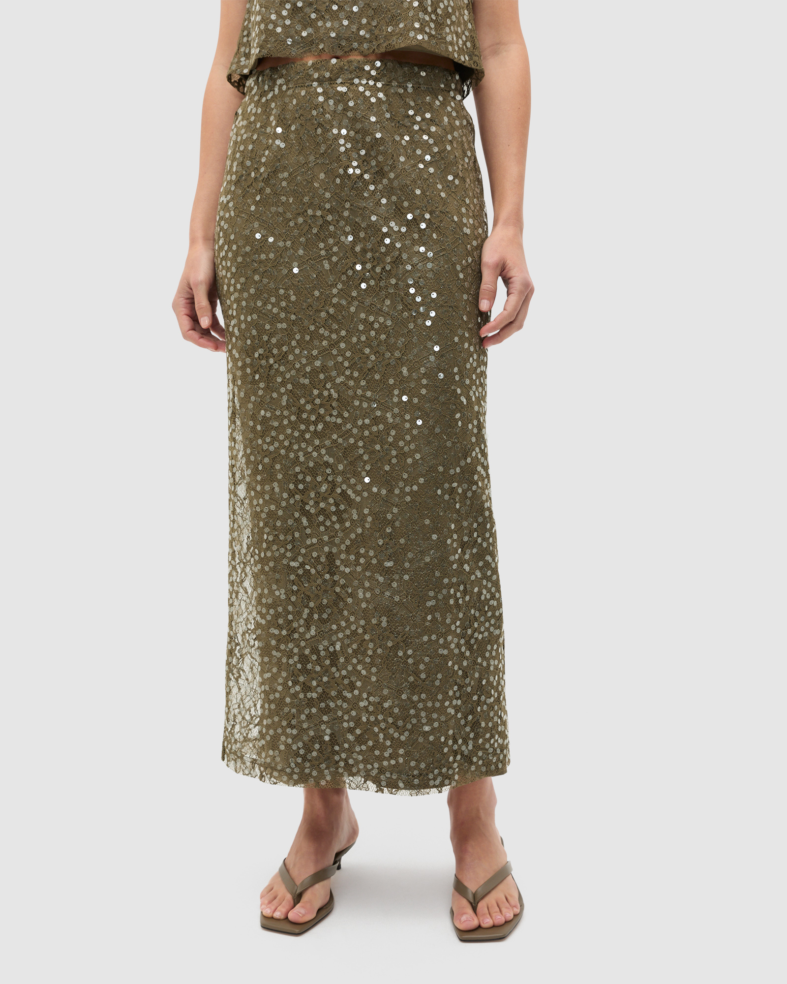 Sequin Lace Skirt