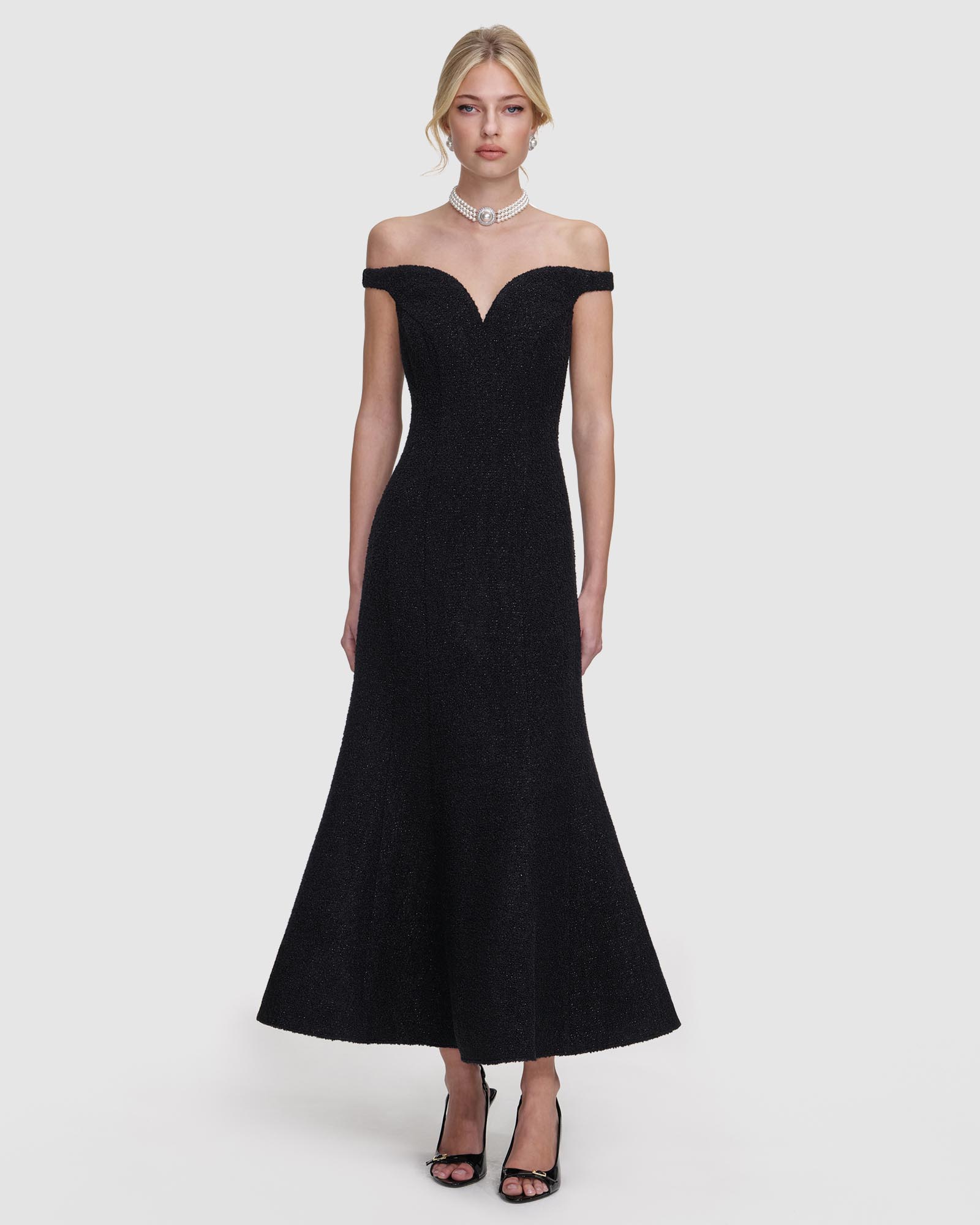 Boucle Midi Dress
