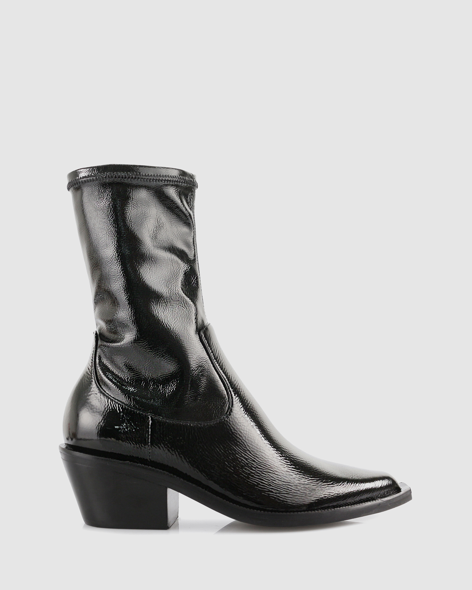 Jayda Patent Ankle Boots