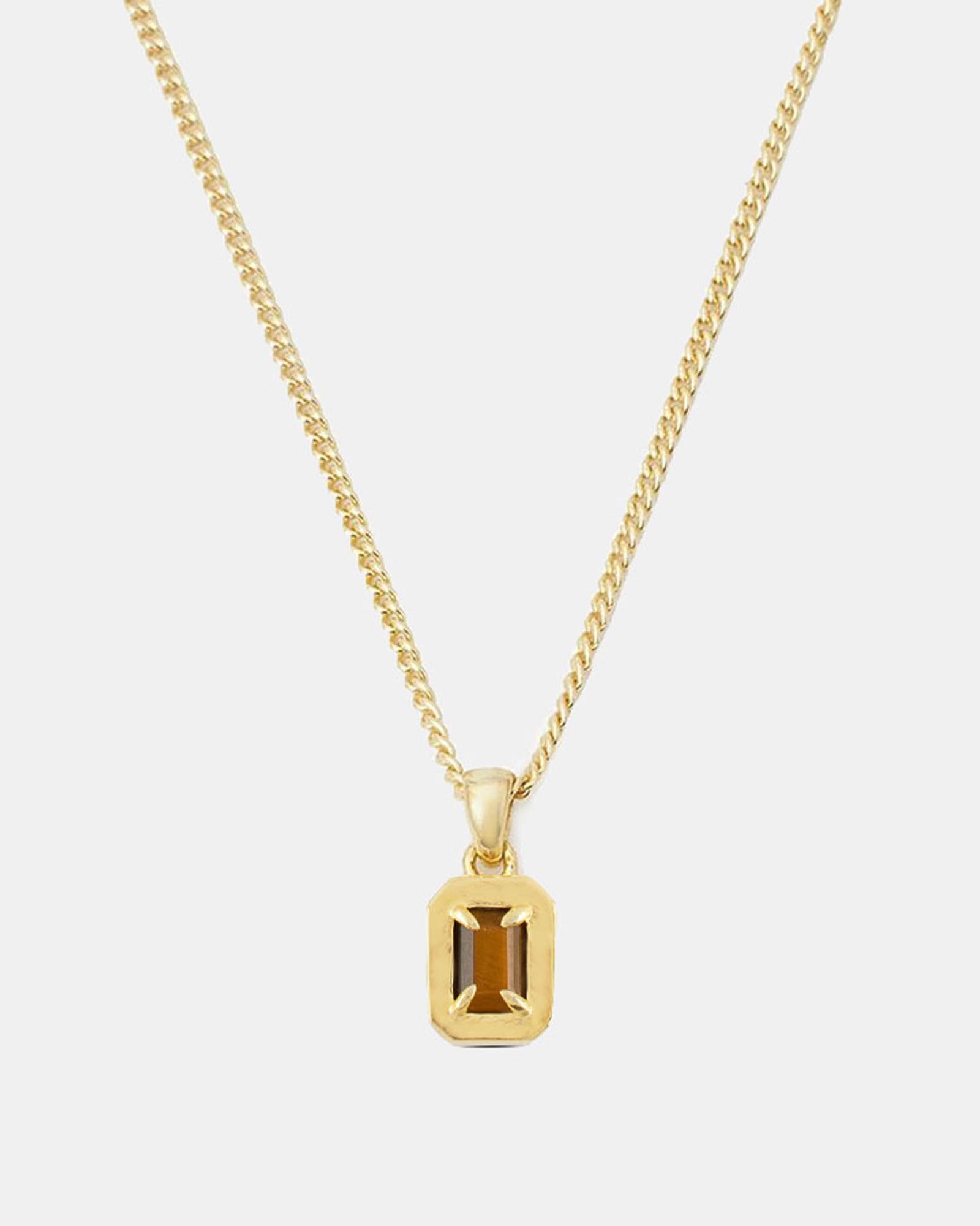 Gold Tiger's Eye Blush Necklace