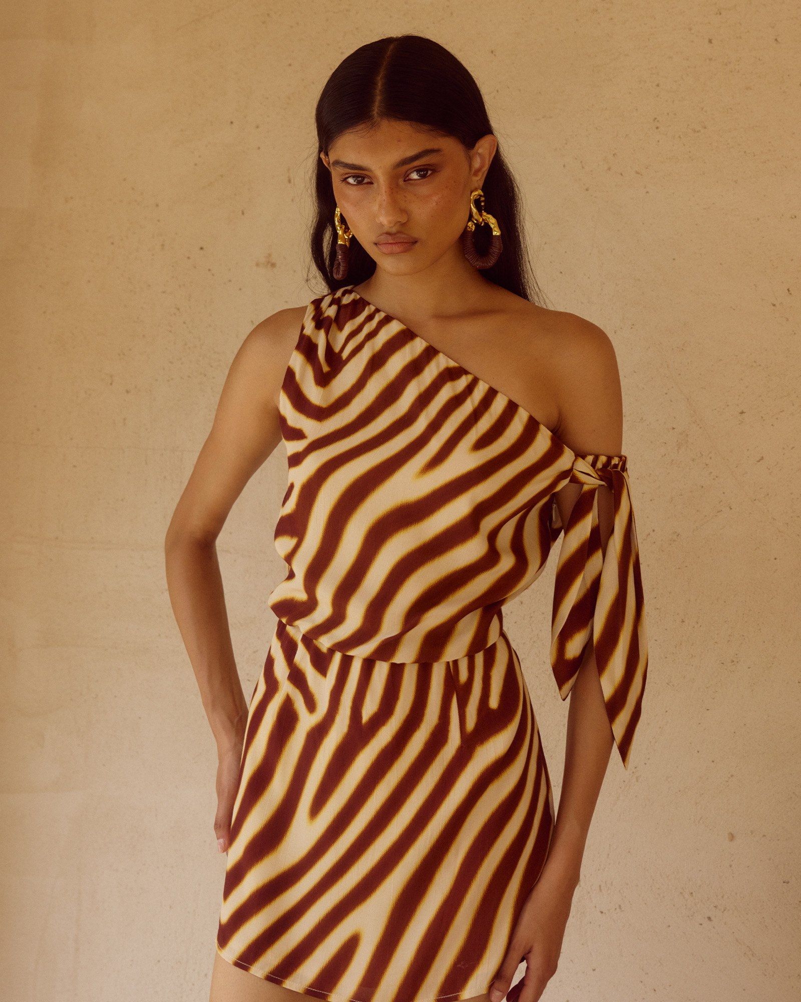 Montie Off Shoulder Mini Dress