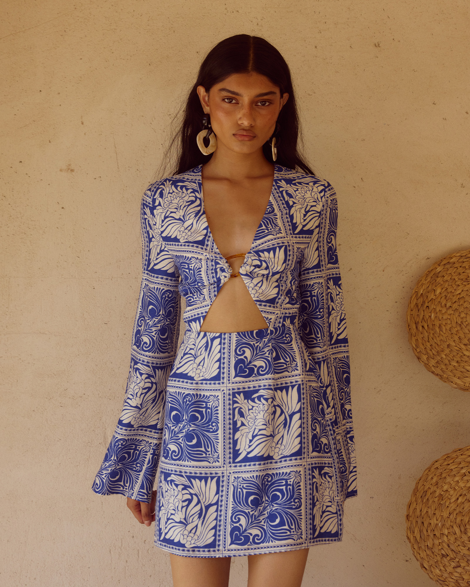 Elka Sleeved Mini Dress