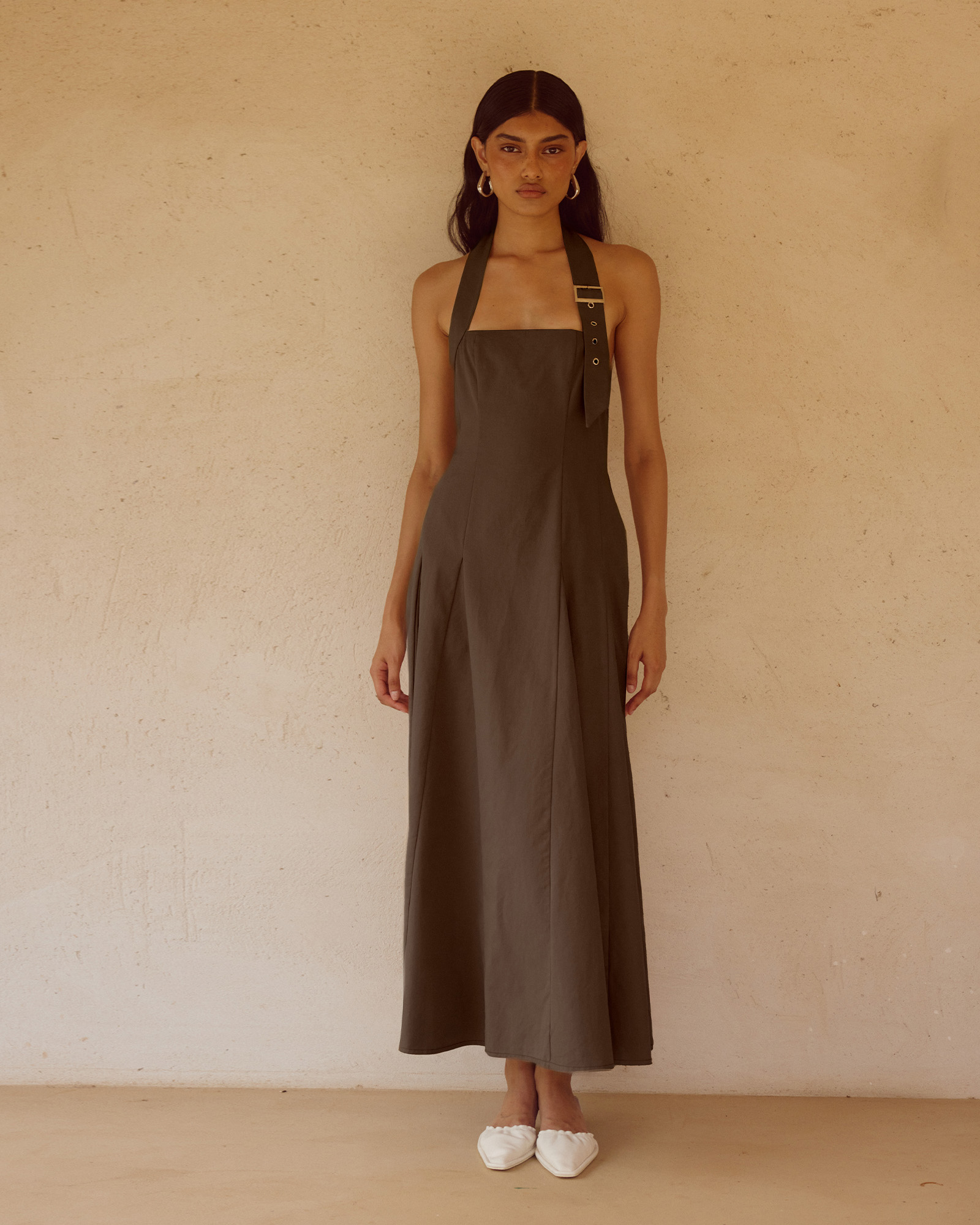 Astrid Halter Midi Dress