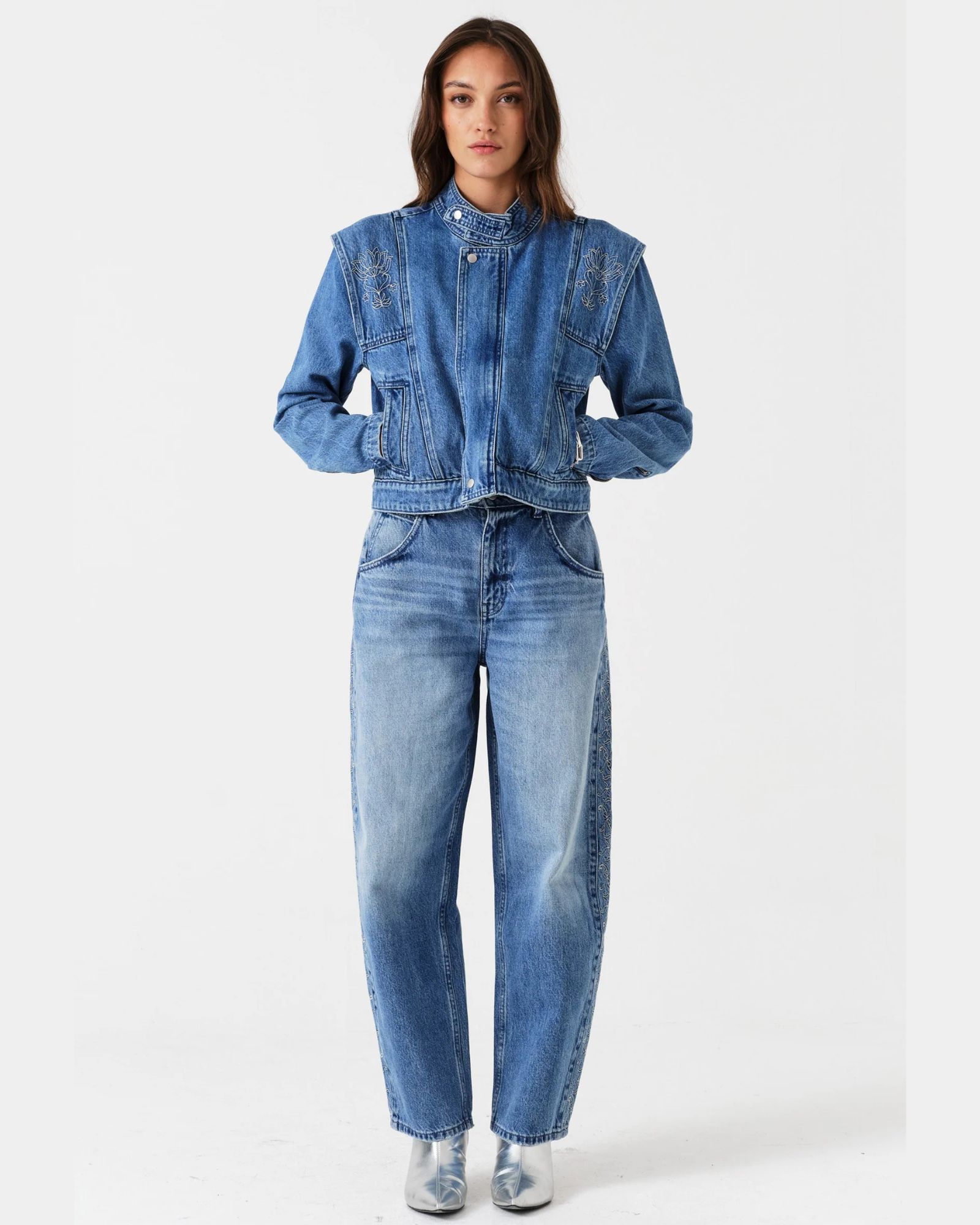Embroidered Bo Jean