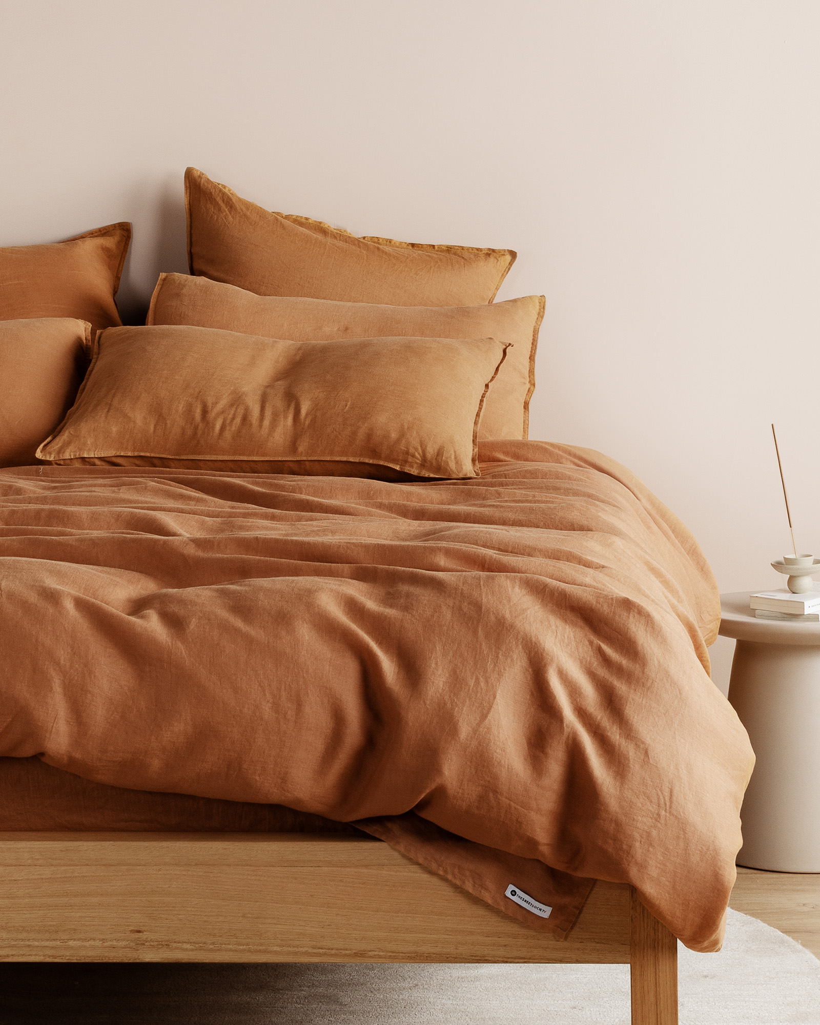 Eve Linen Quilt Cover Set
