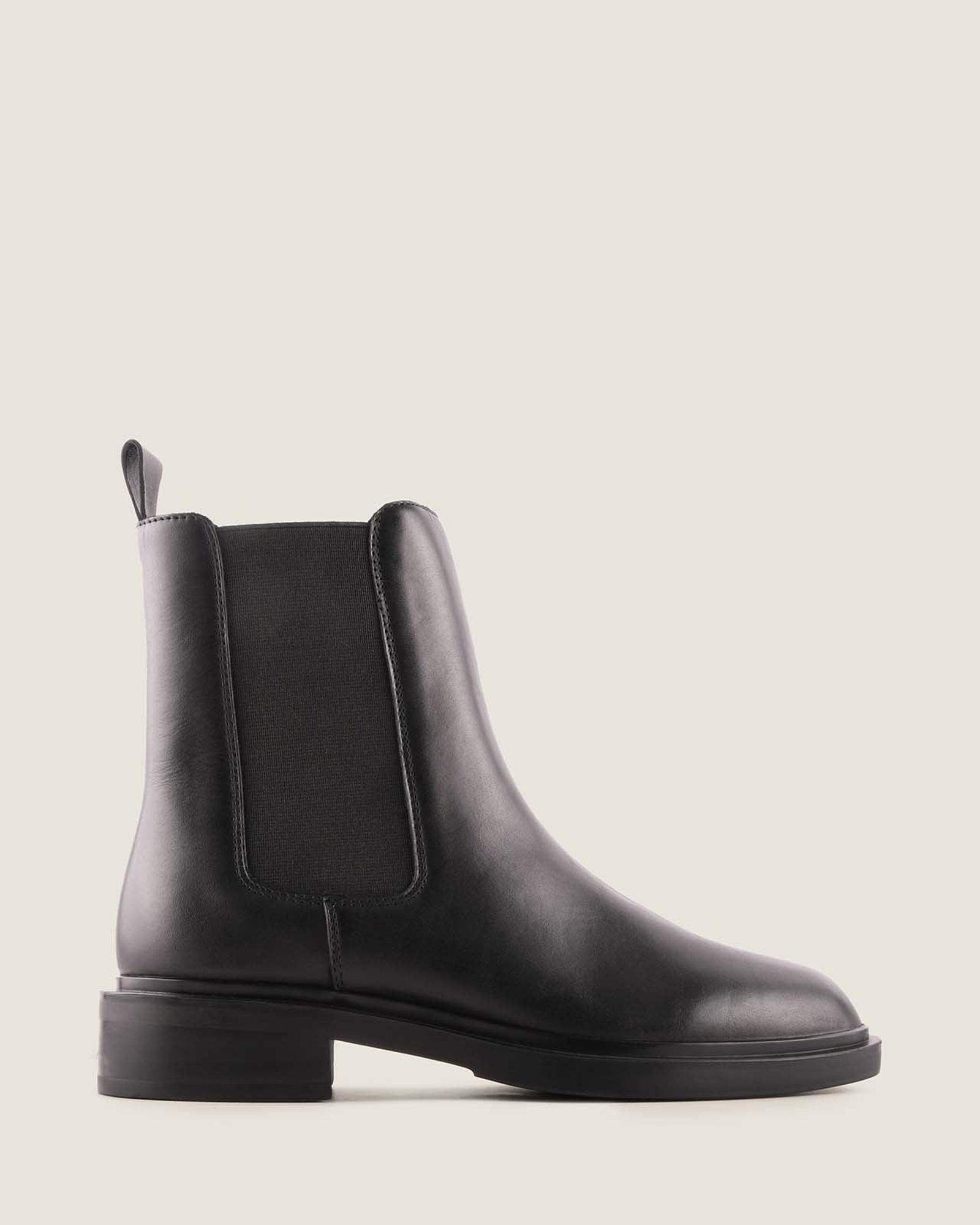 Ledger Flat Ankle Boots Brown Suede