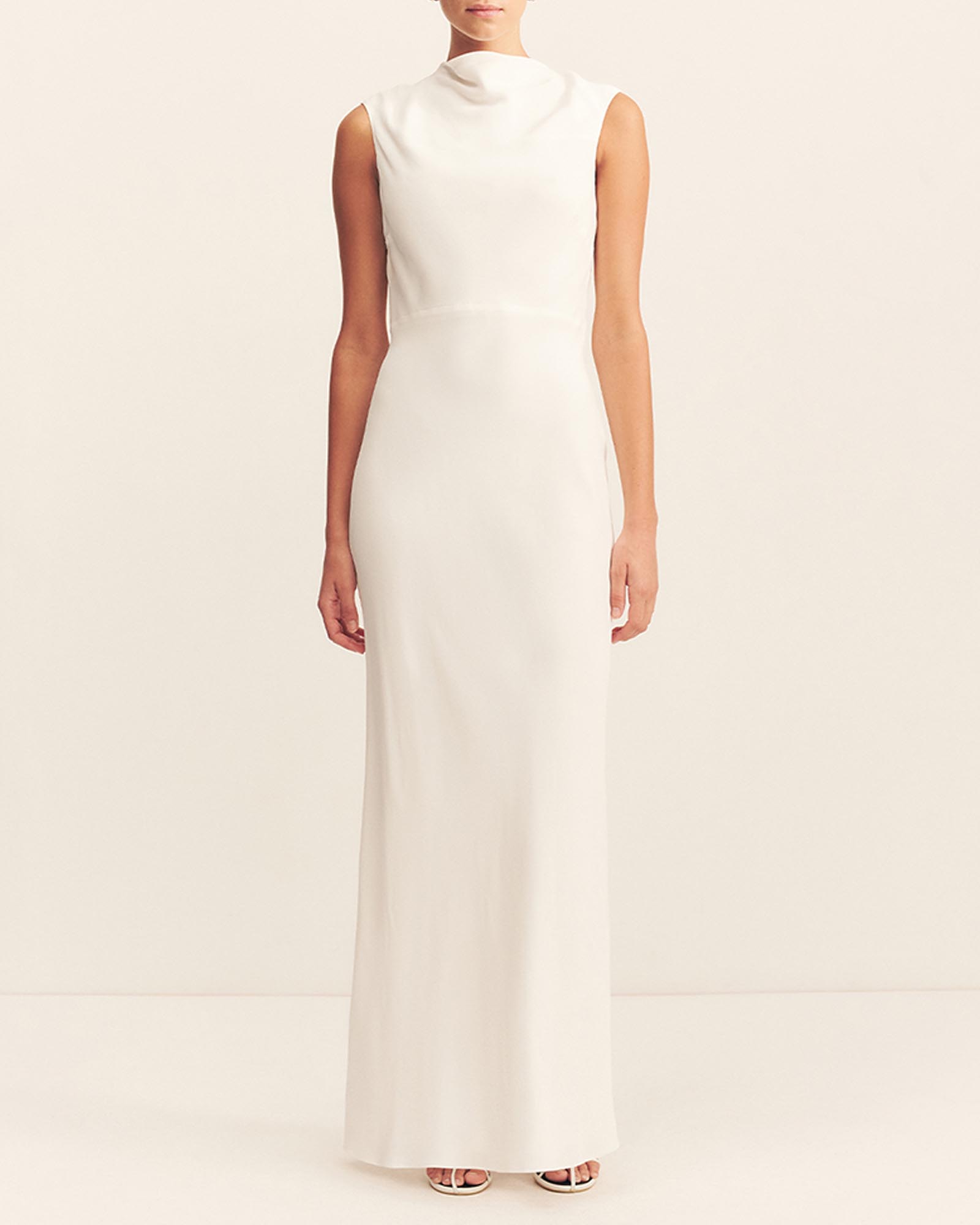Rio Cowl Open Back Maxi Dress