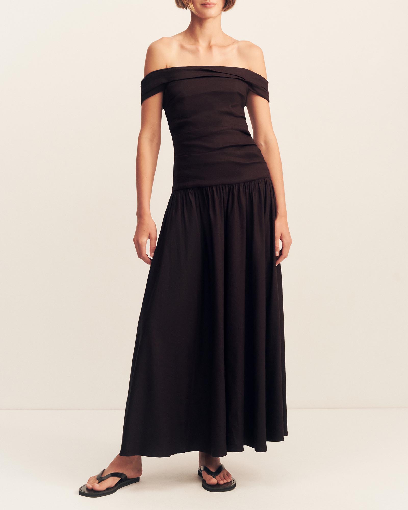 Brooks Off Shoulder Maxi Dress