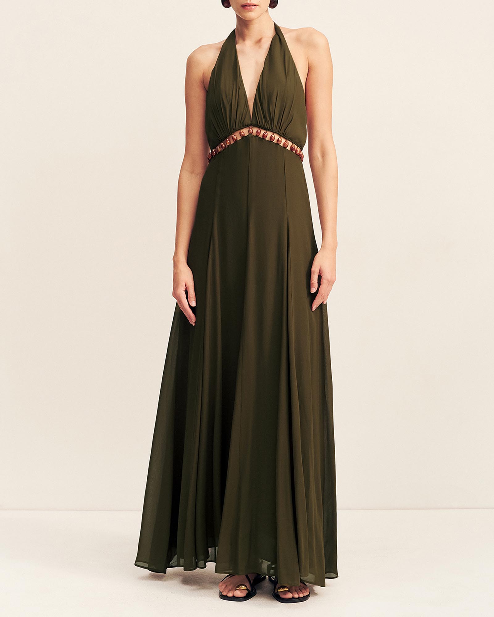 Juno Plunged Cut Out Maxi Dress