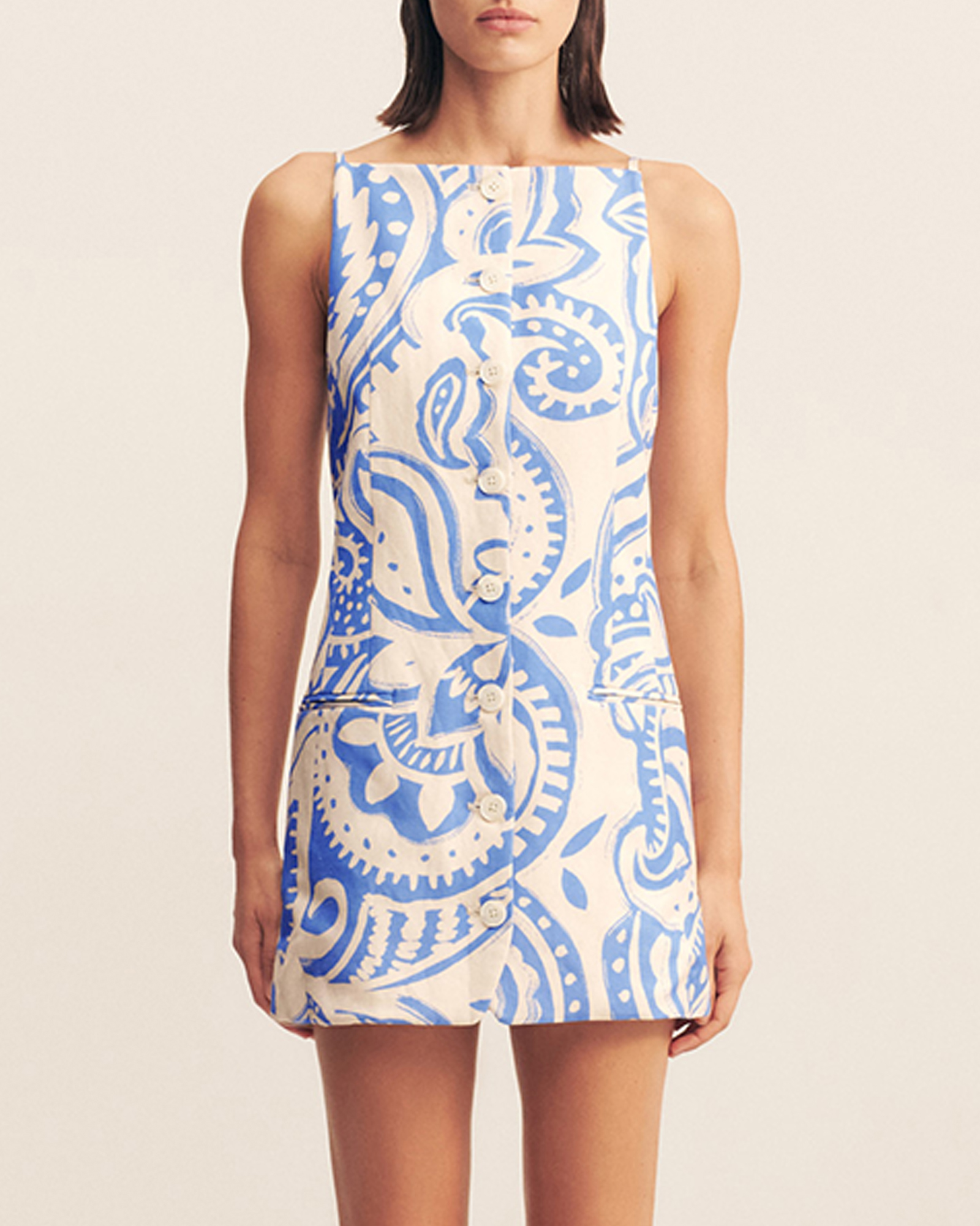 Francis Square Neck Mini Dress