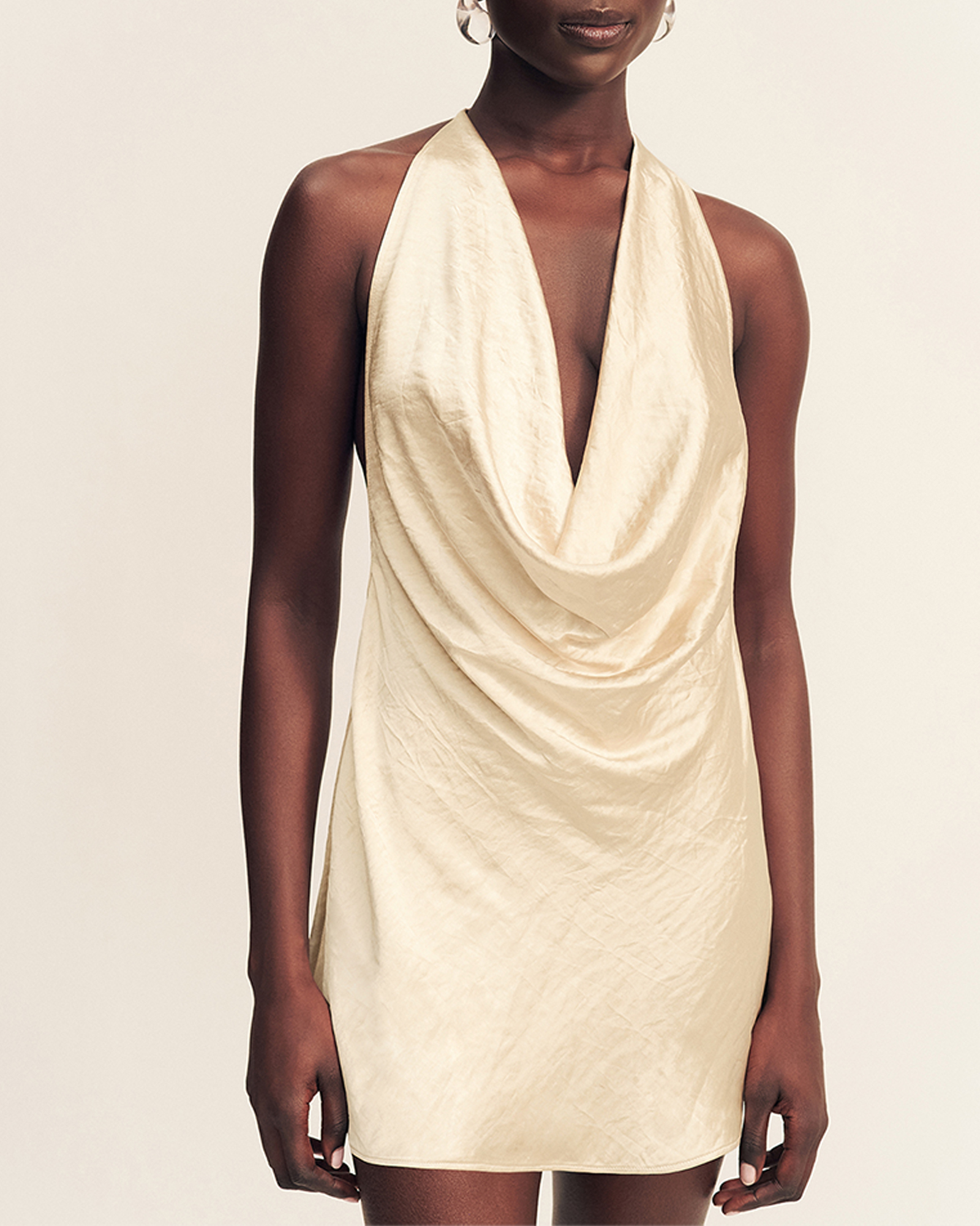 Andie Low Cowl Mini Dress