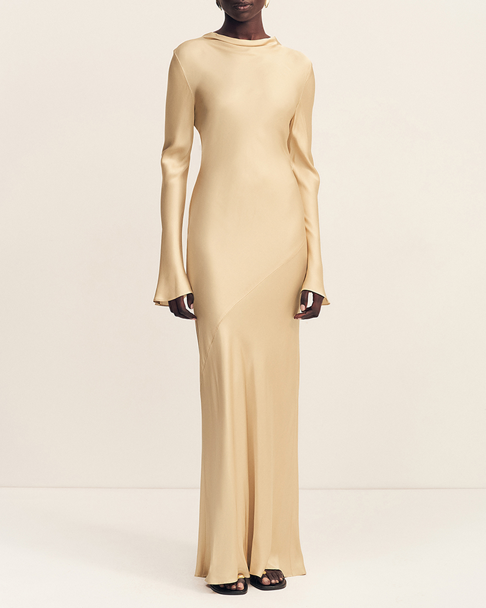 Agnes Long Sleeve Maxi Dress With Belt