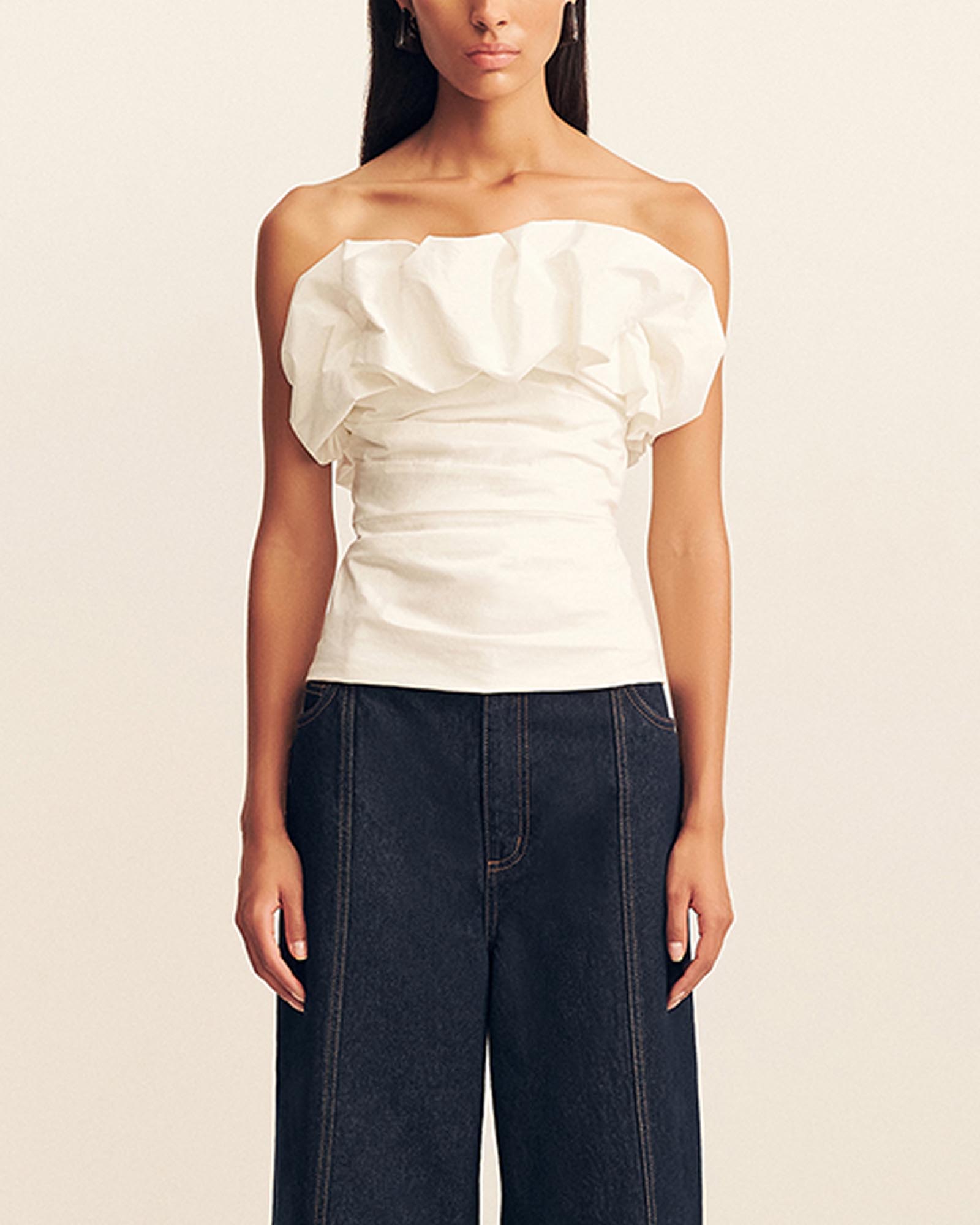 Campbell Strapless Bubble Top