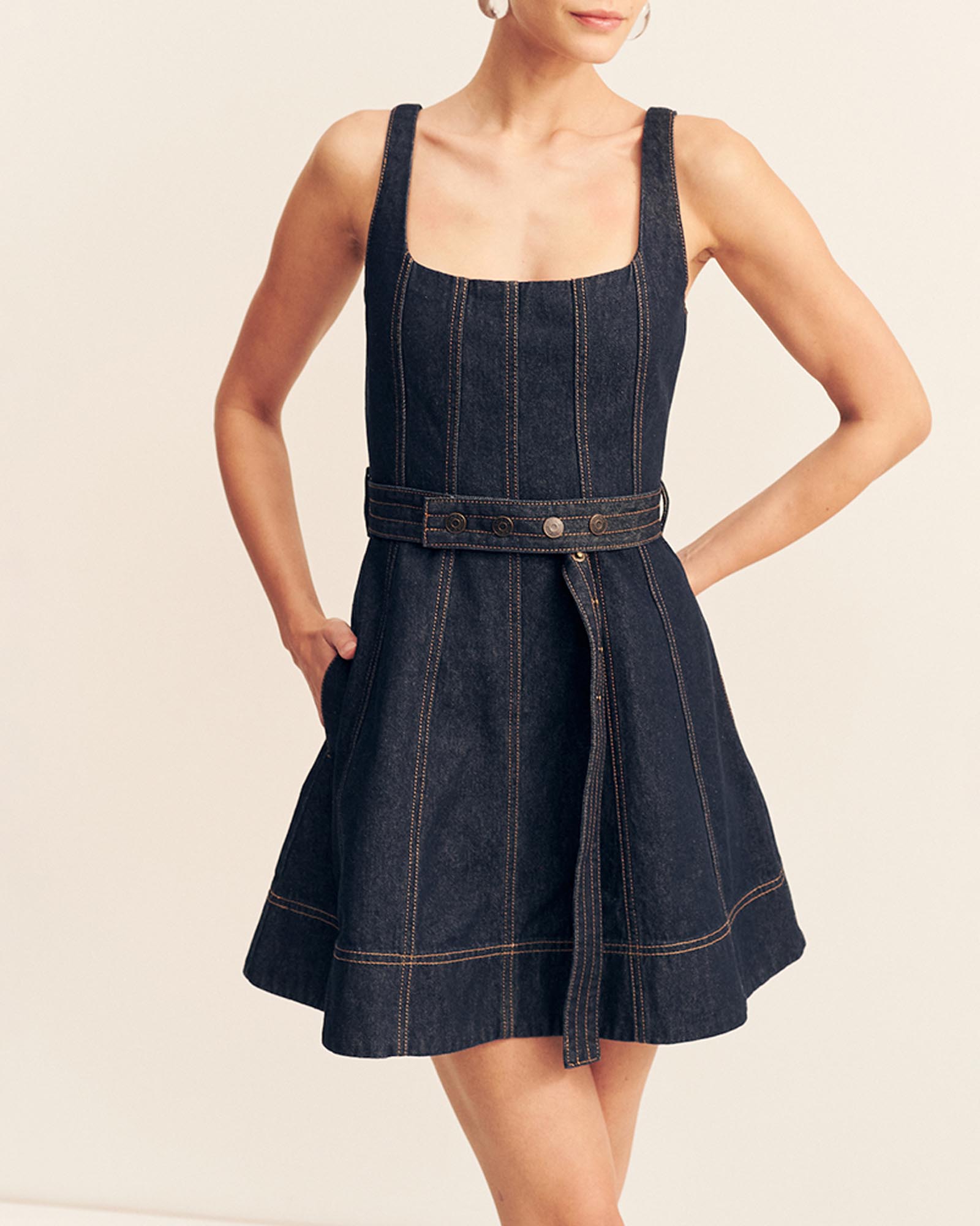 Rita Belted Mini Dress