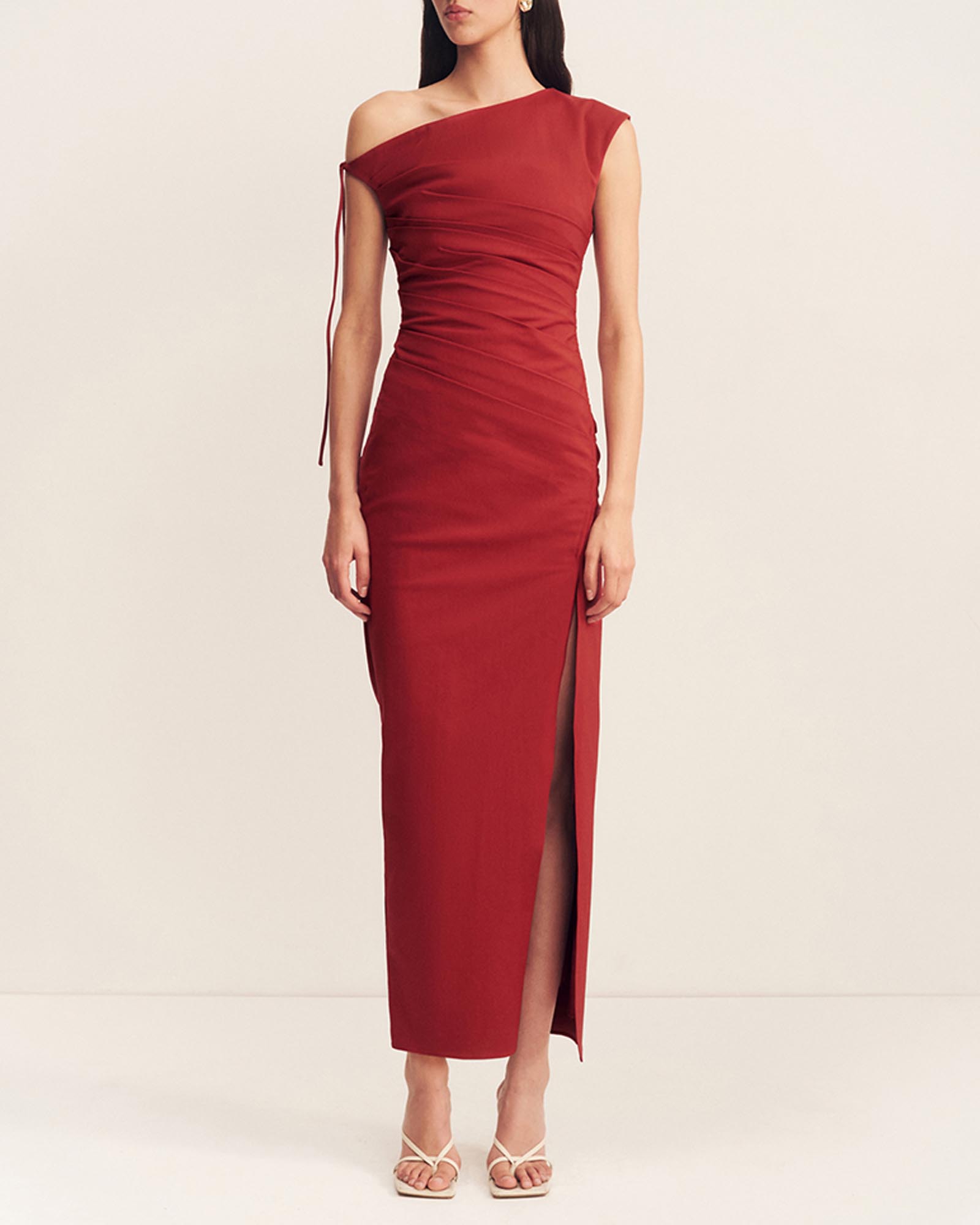 Lani Gathered Midi Dress