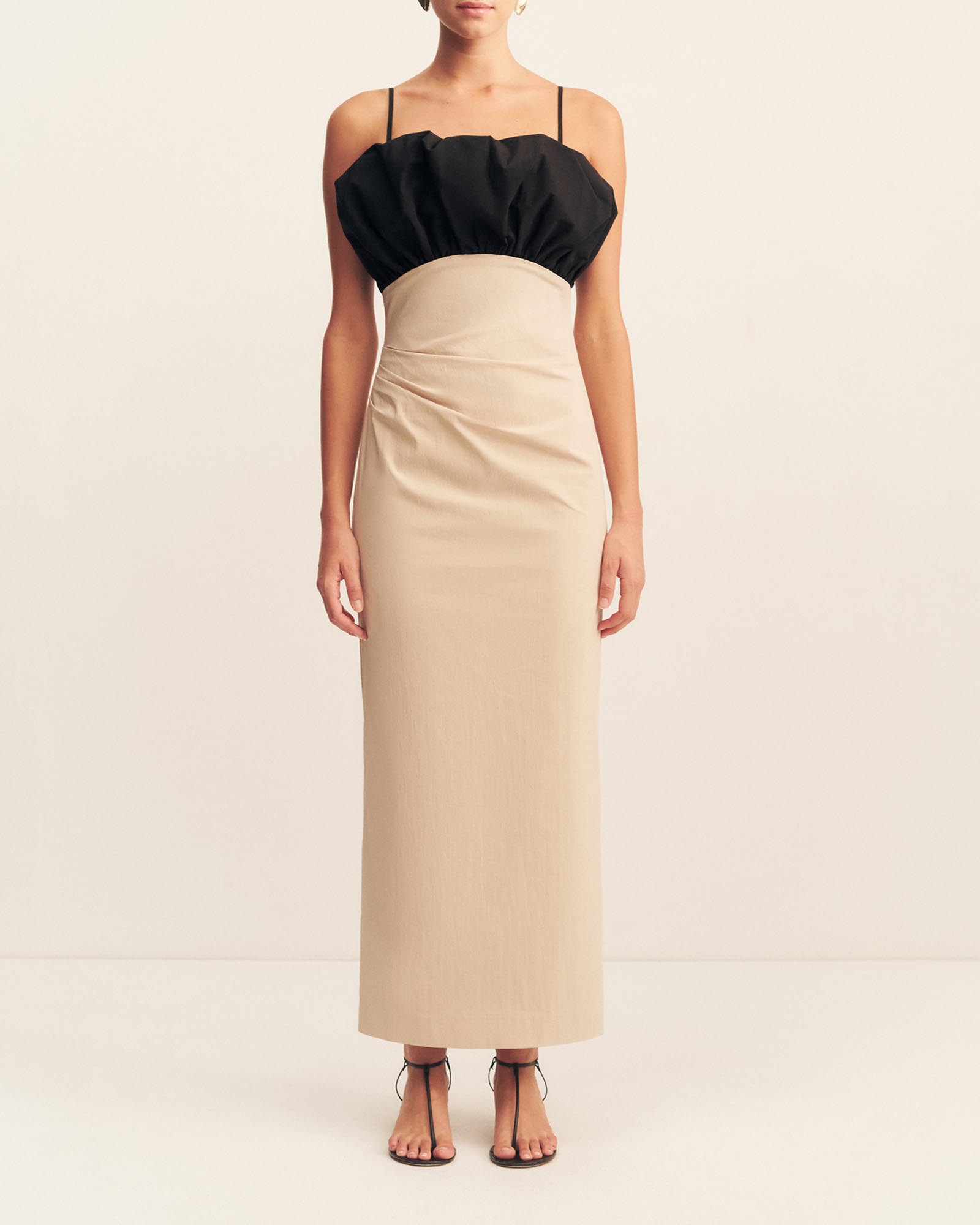 Campbell Bubble Bodice Midi Dress