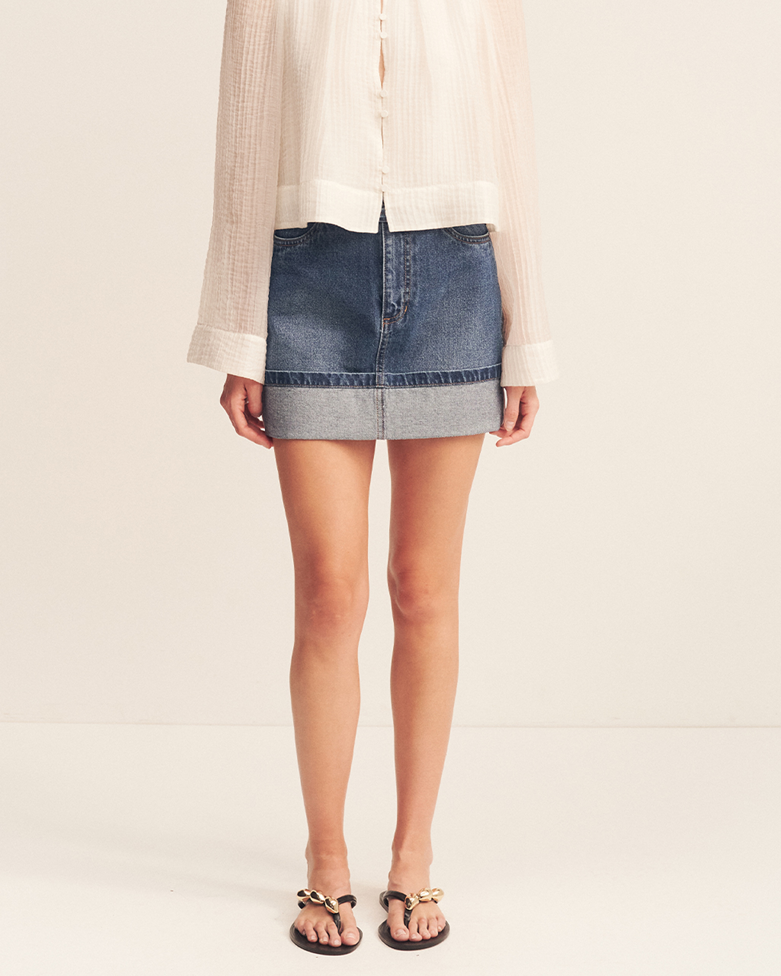 Boyd Cuffed Mini Skirt