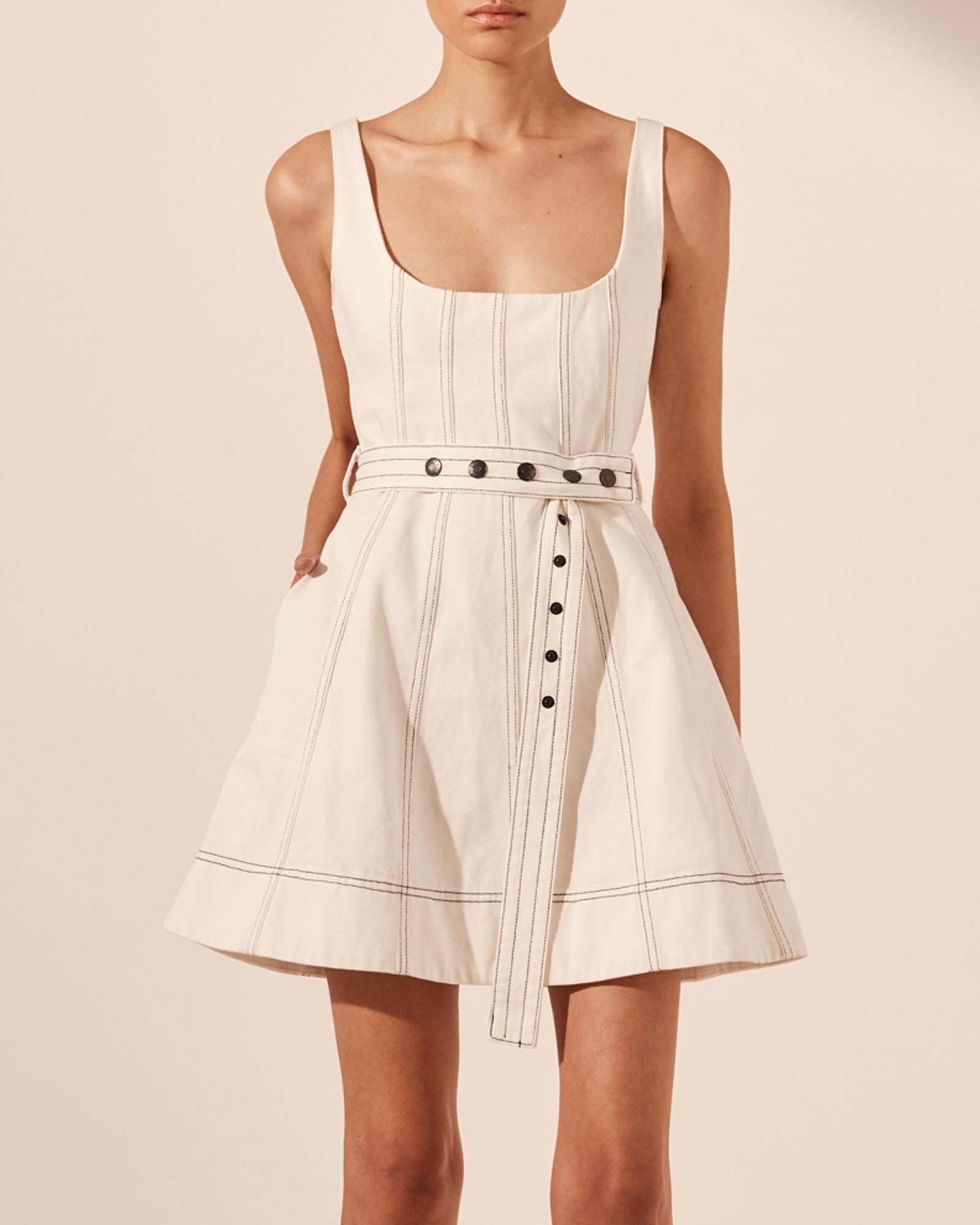 Hana Belted Mini Dress