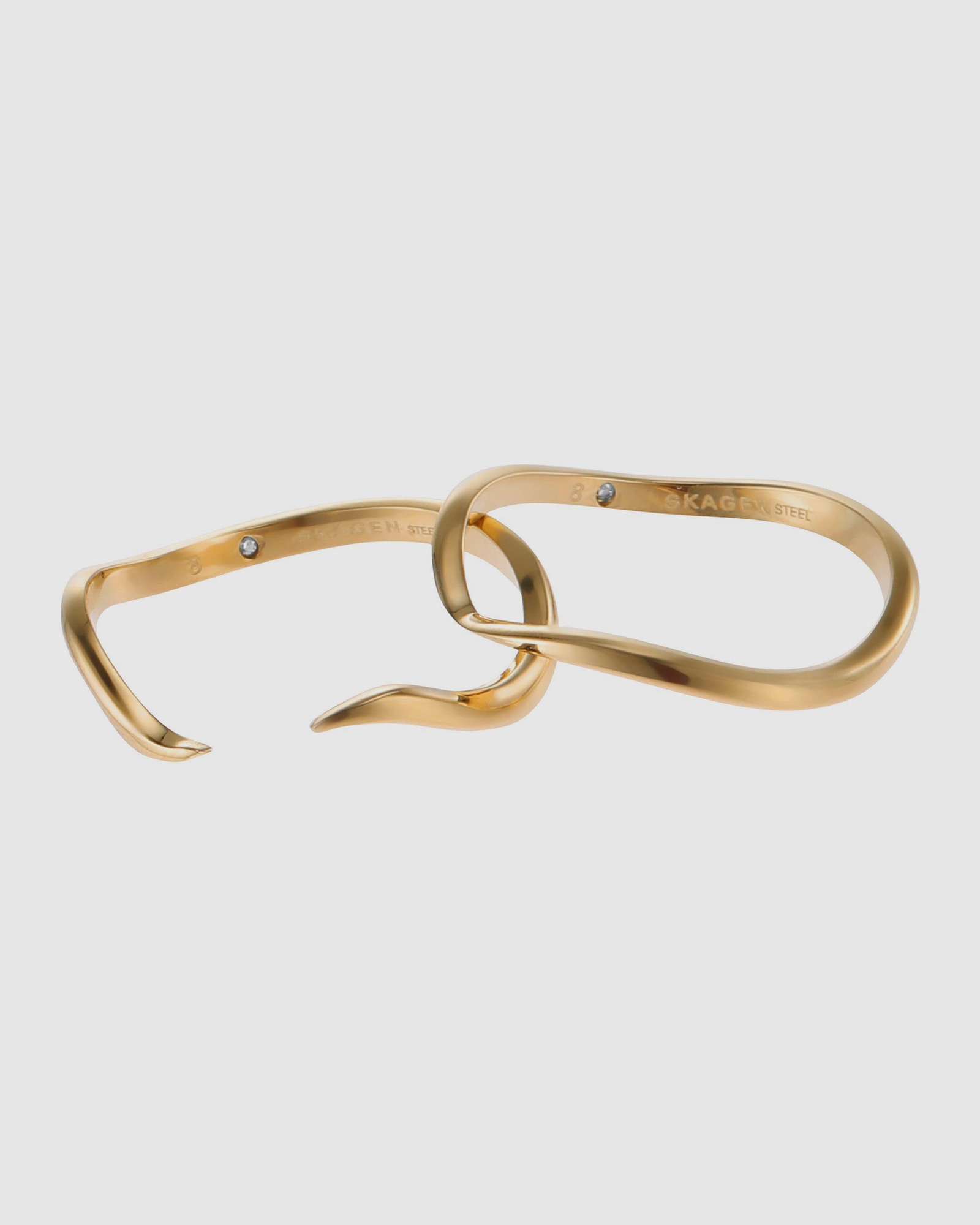 Essential Waves Gold Tone Ring