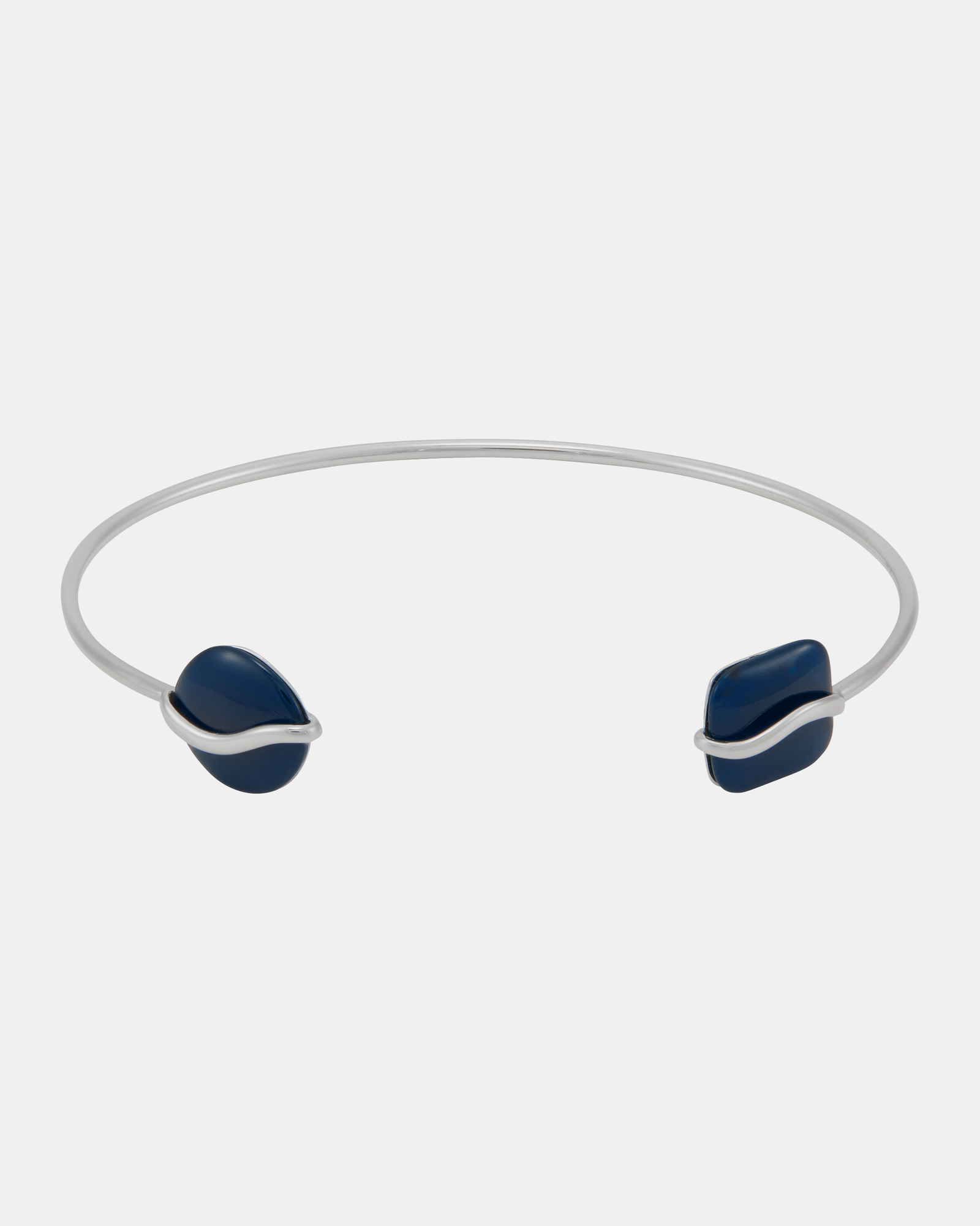 Sofie Sea Glass Silver Tone Bracelet