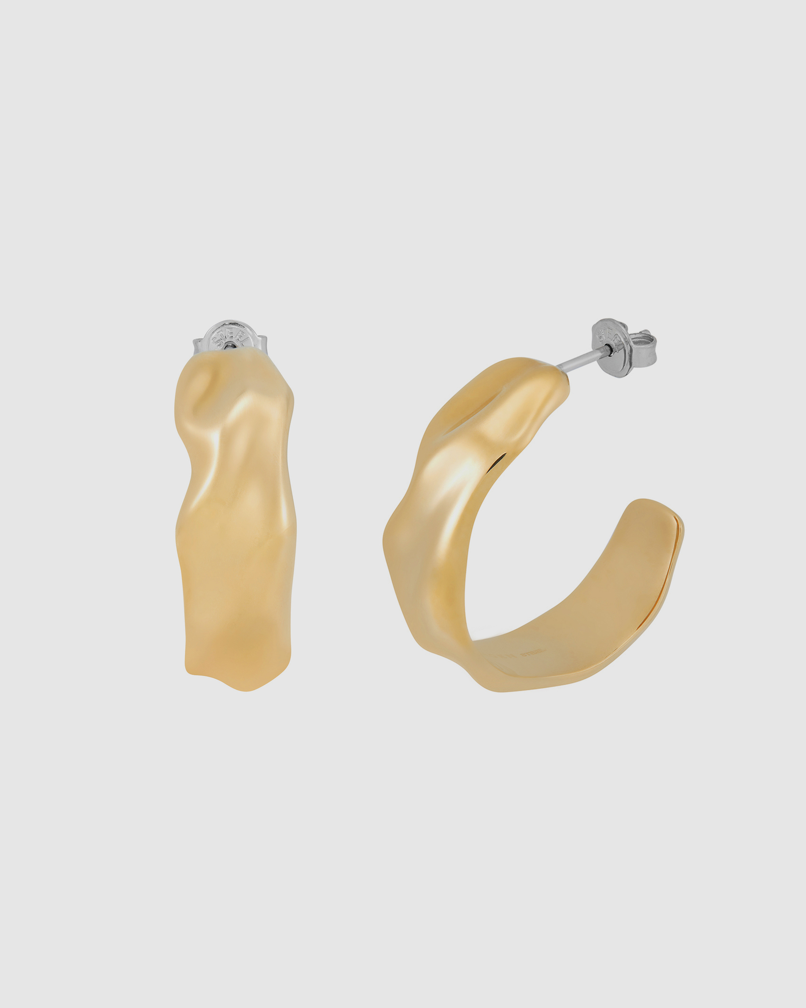 Moderne Stak Gold Earring