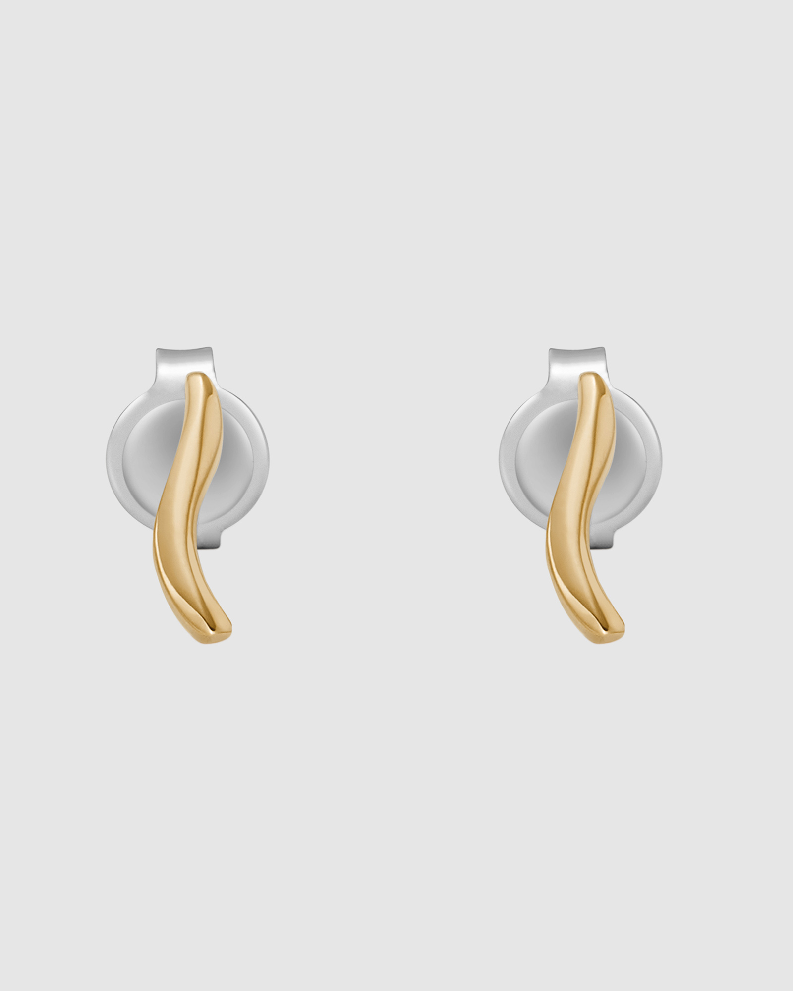Essential Waves Gold Tone Earring