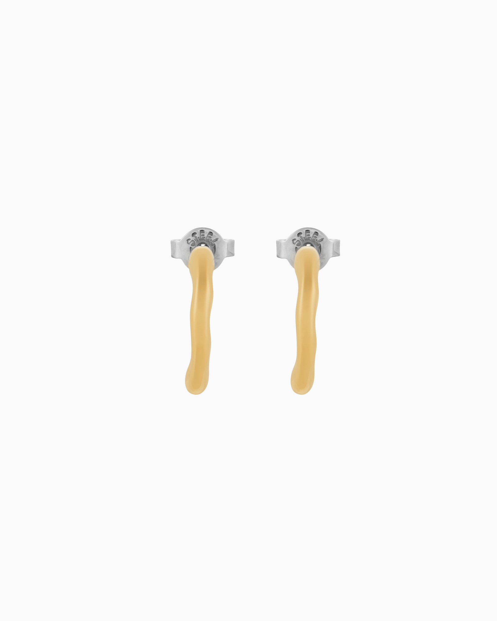 Moderne Stak Gold Tone Earring