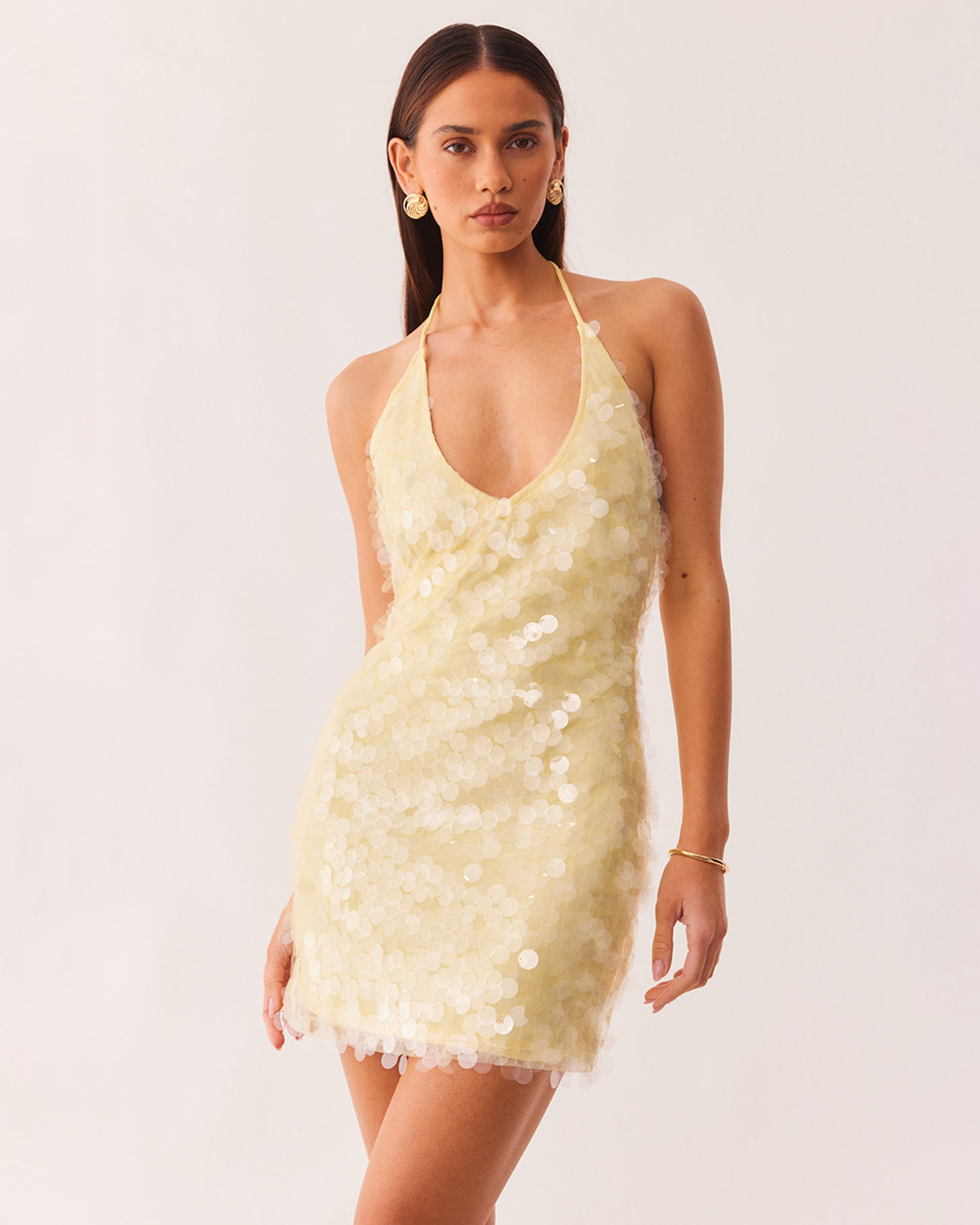 Calena Halter Mini Dress - ICONIC EXCLUSIVE