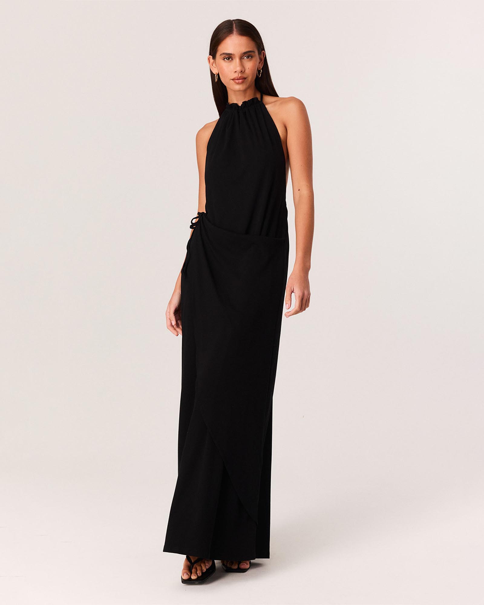 Polly Halter Neck Maxi Dress