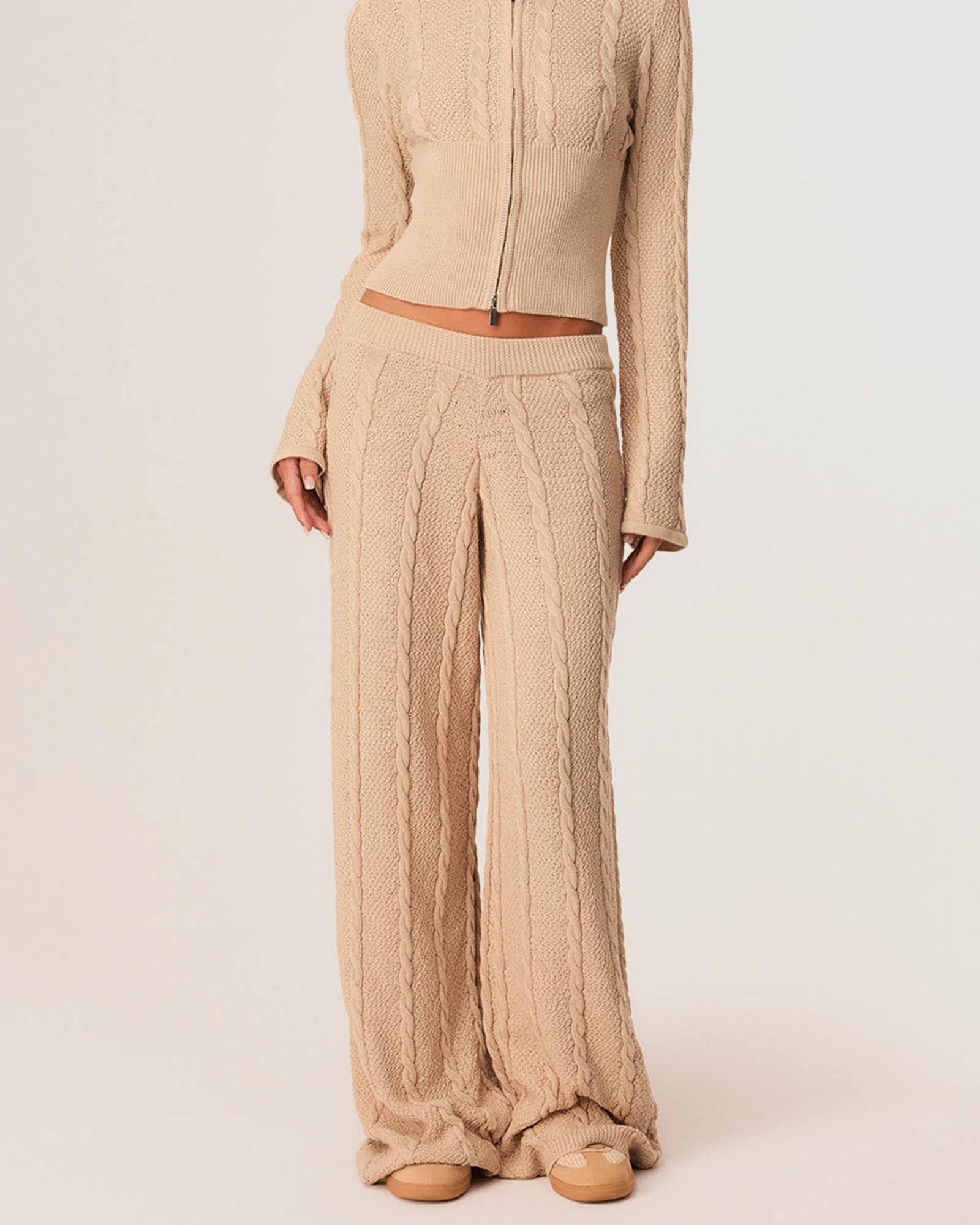 Cici Cable Knit Pants