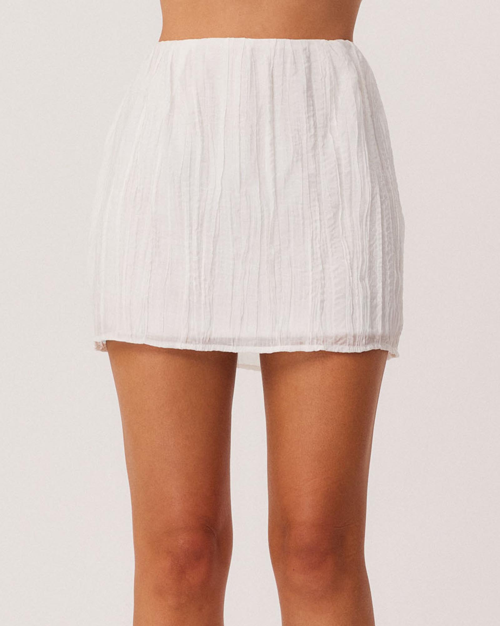 Brandi Crinkle Mini Skirt