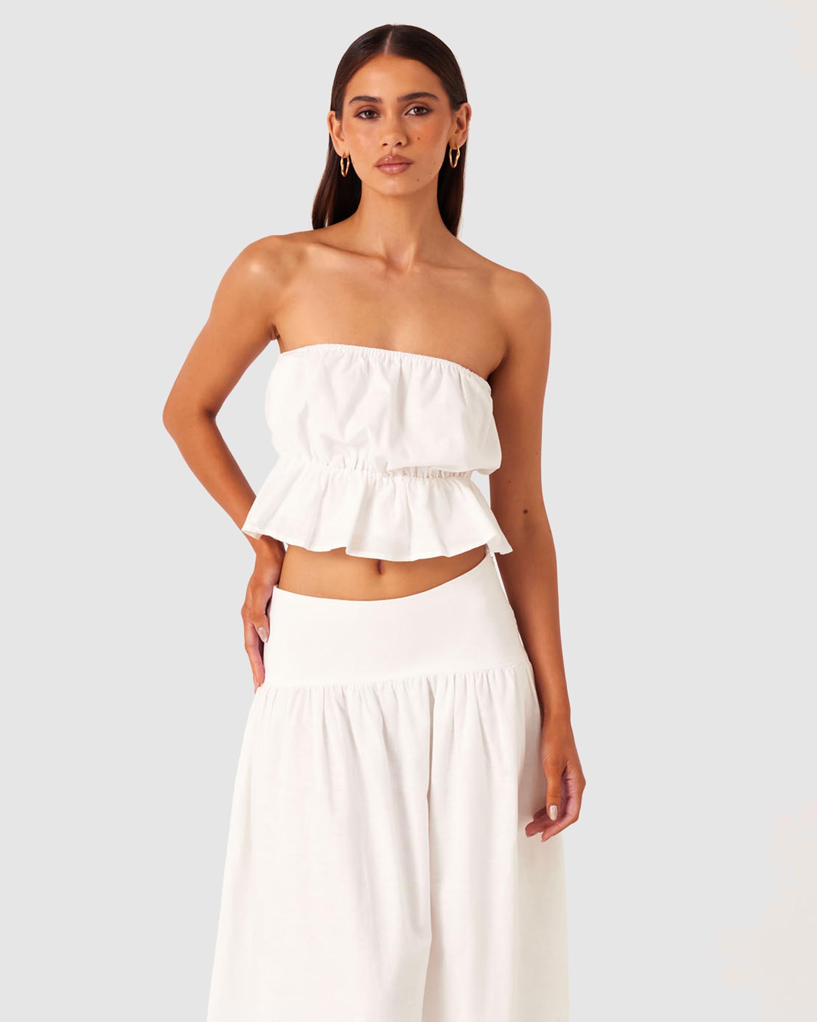 Nesa Strapless Top