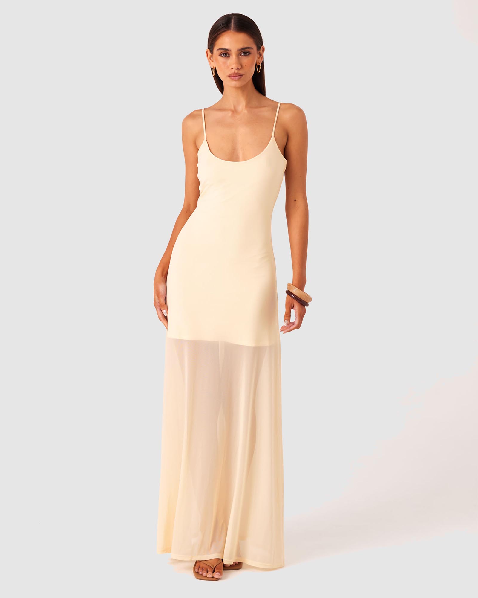 Alessandra Mesh Maxi Dress