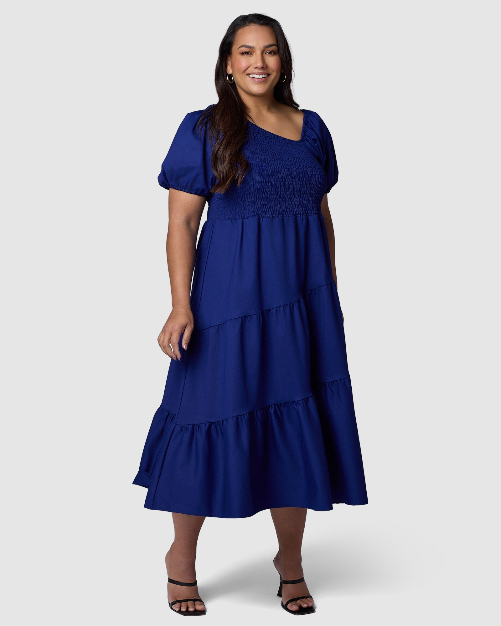 Miley Asymmetric Midi Dress