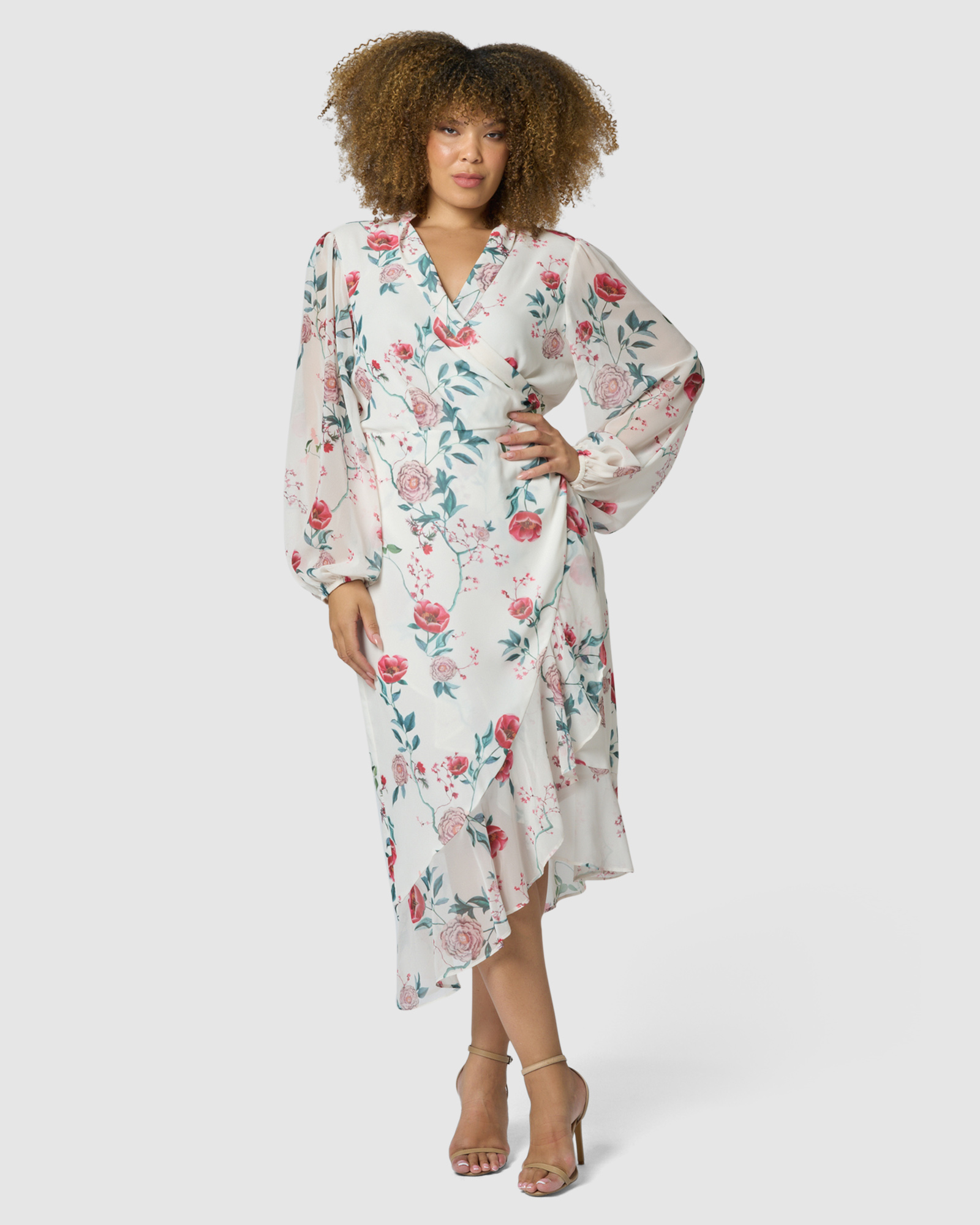 Tiffany Wrap Midi Dress