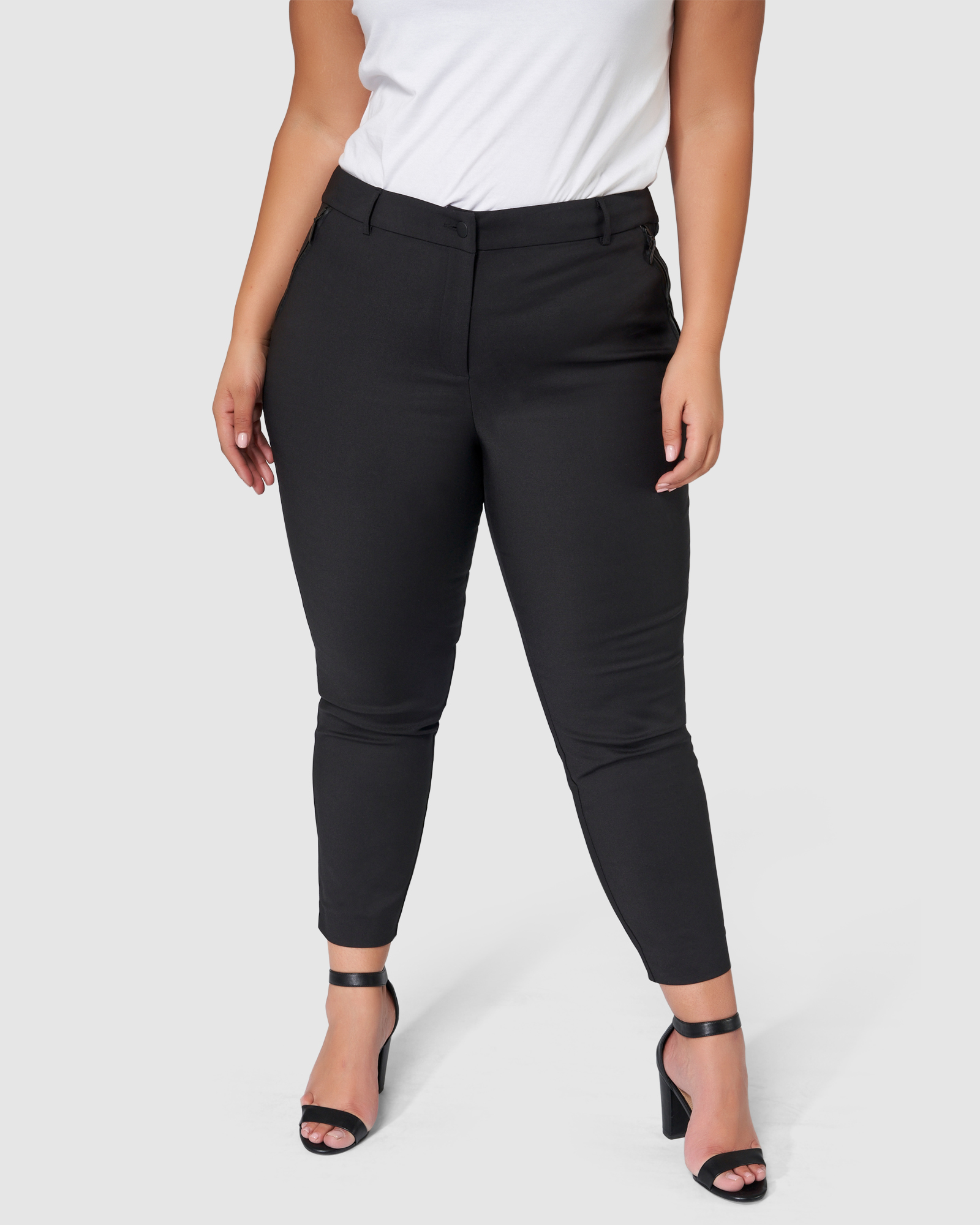 Pascale Zip Detail Pants