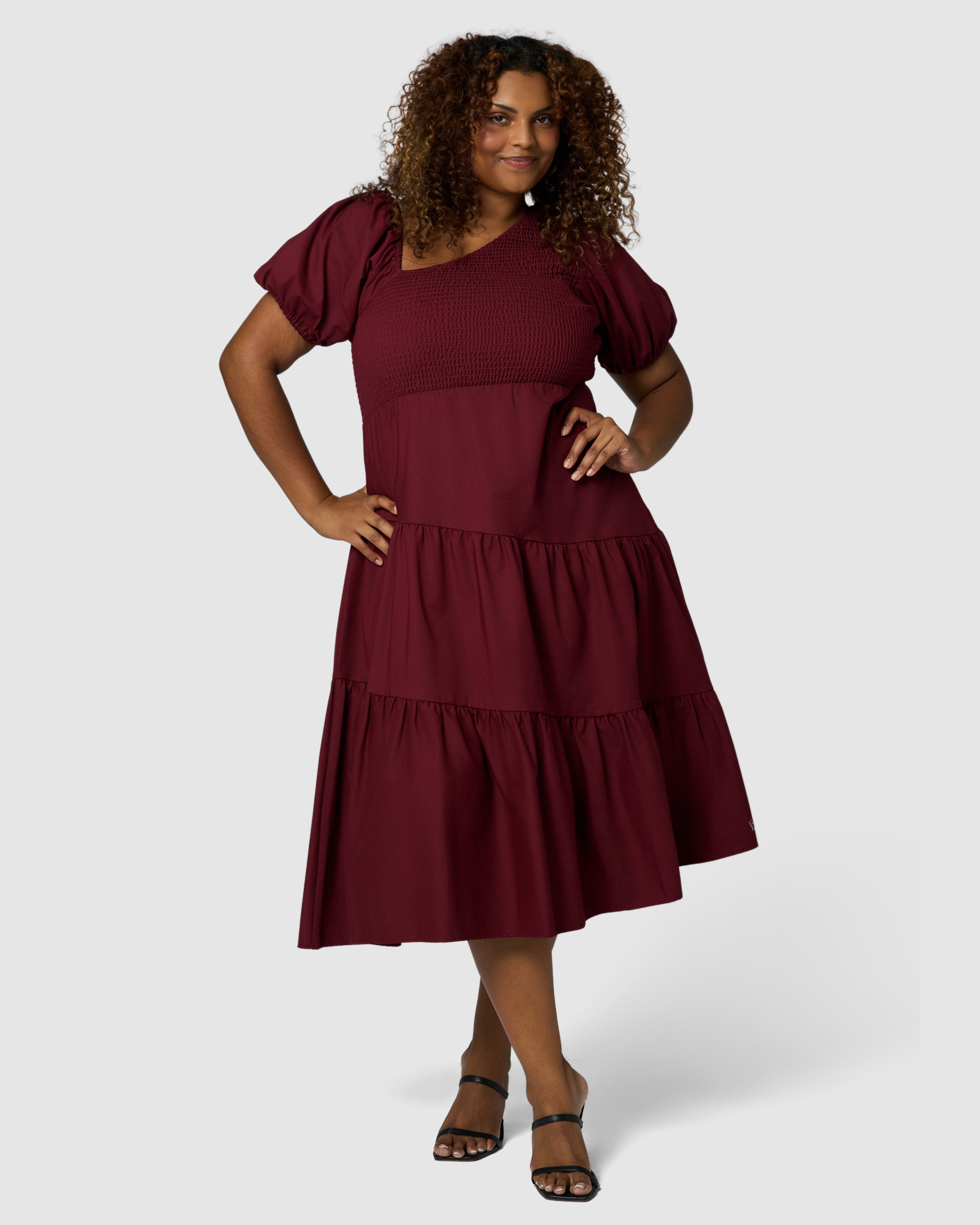Miley Asymmetric Midi Dress